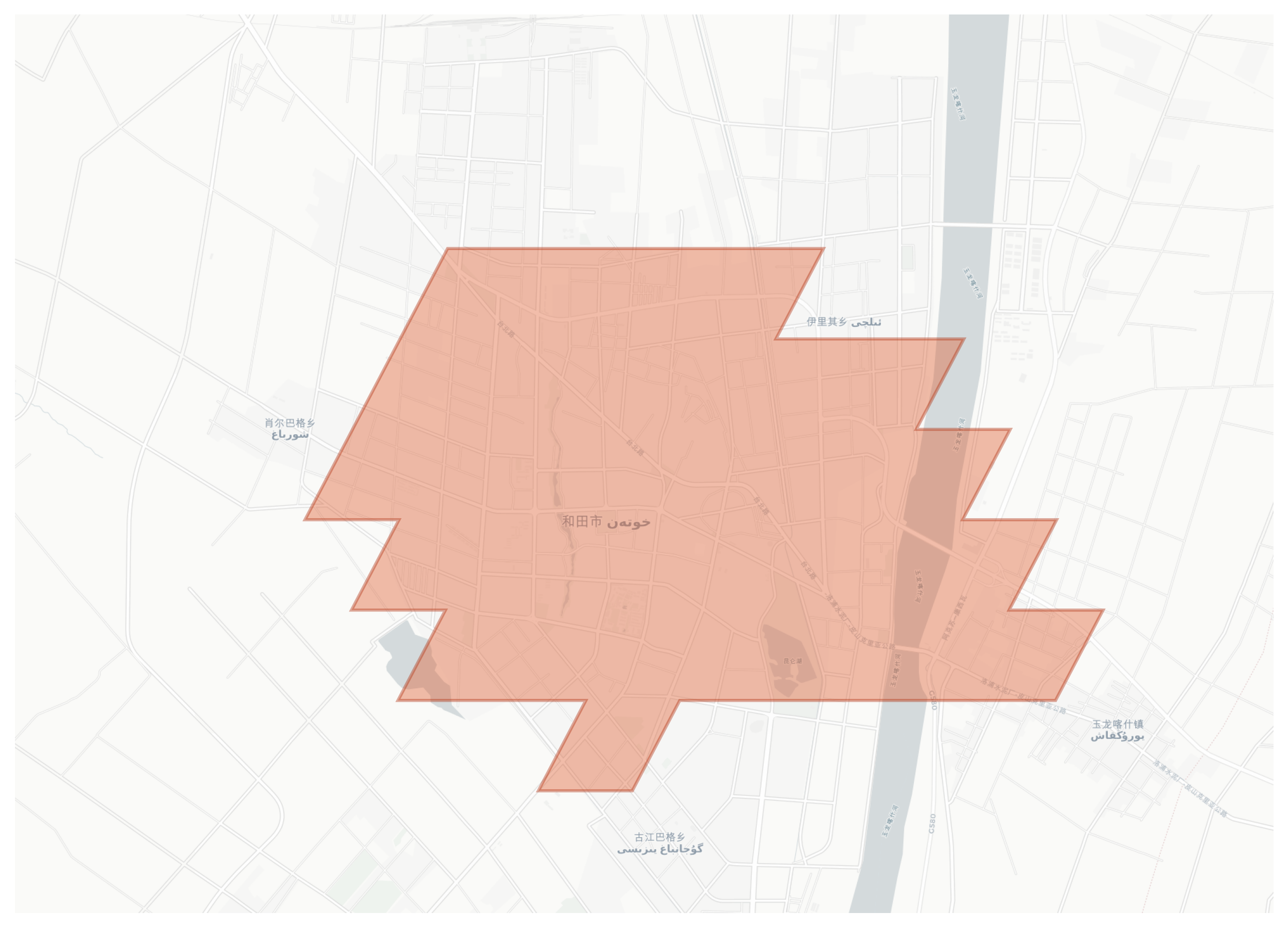 Hotan geographic map