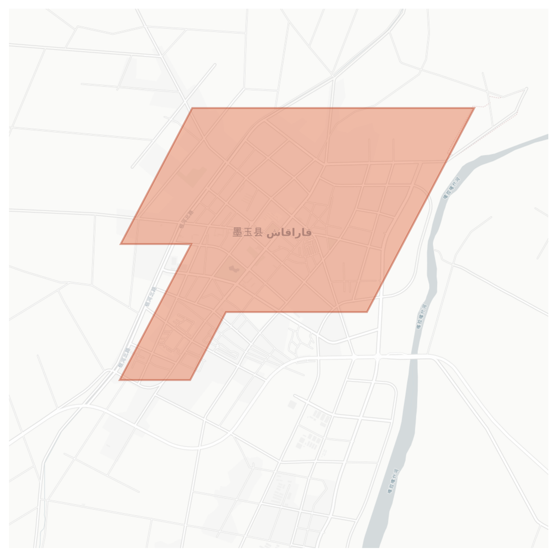 Karakash geographic map