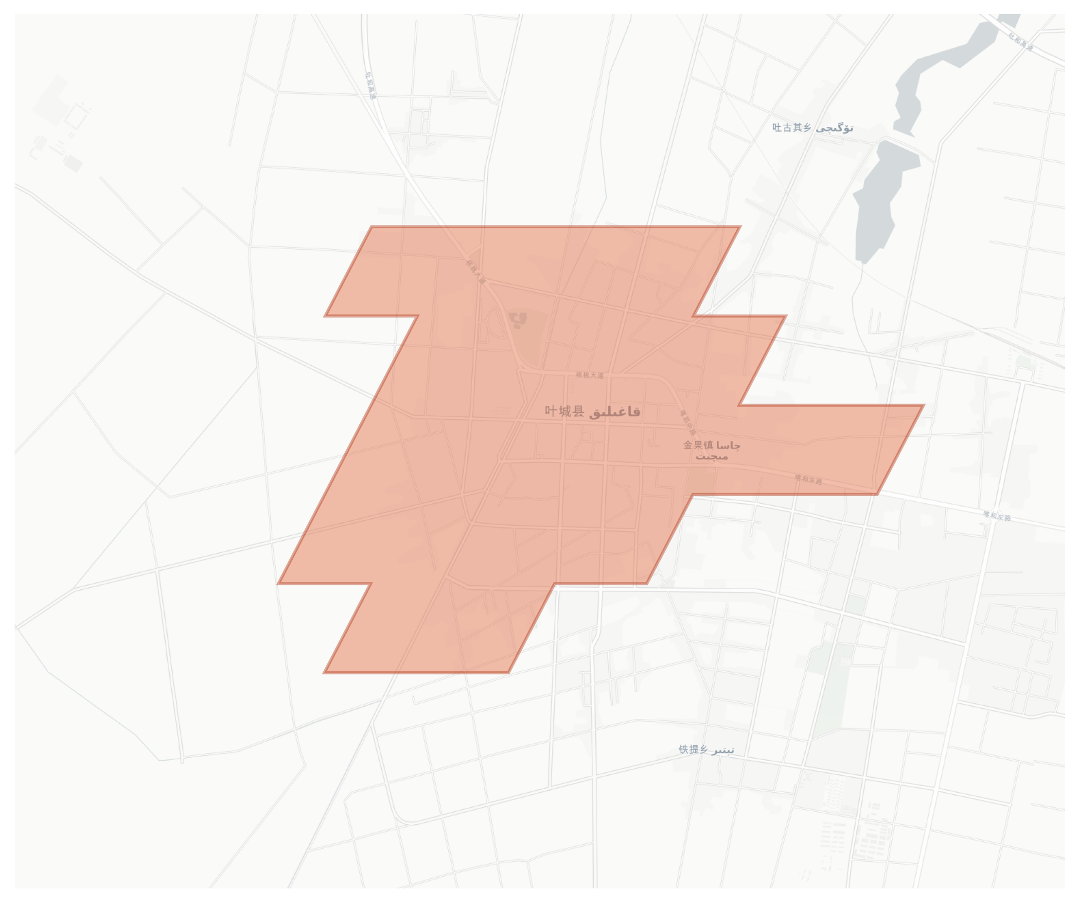 Kargilik geographic map