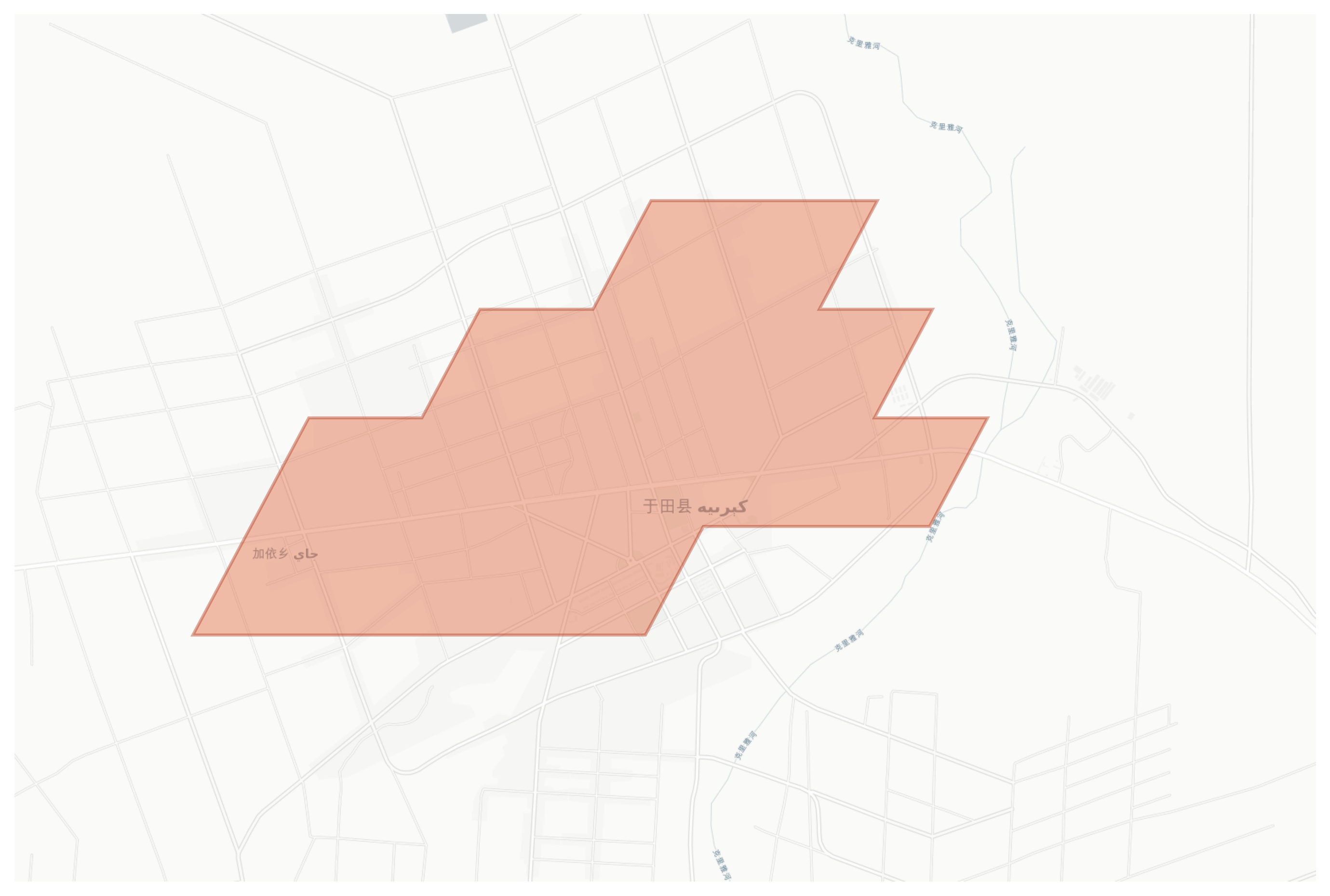 Keriya geographic map
