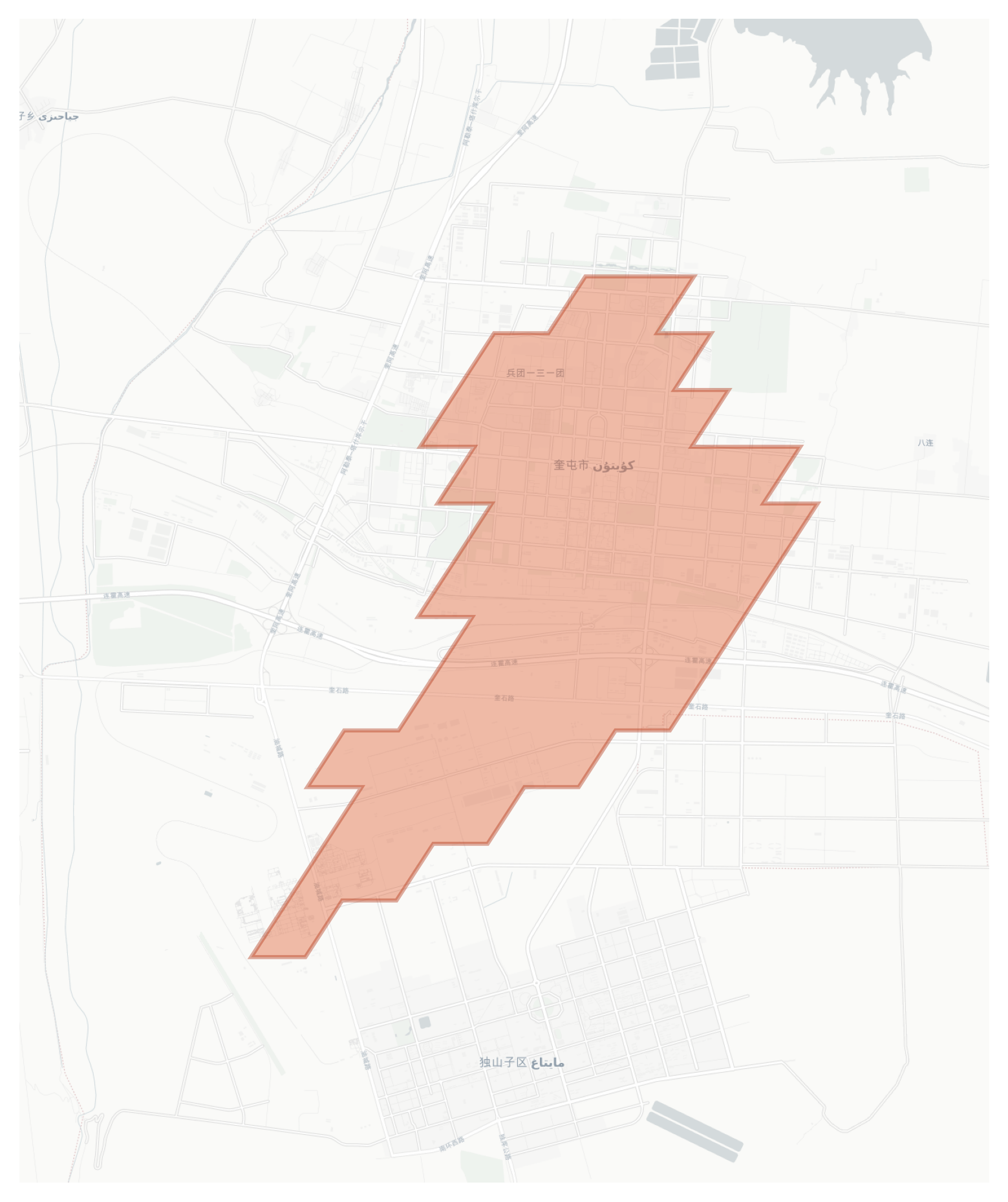 Kuytun geographic map