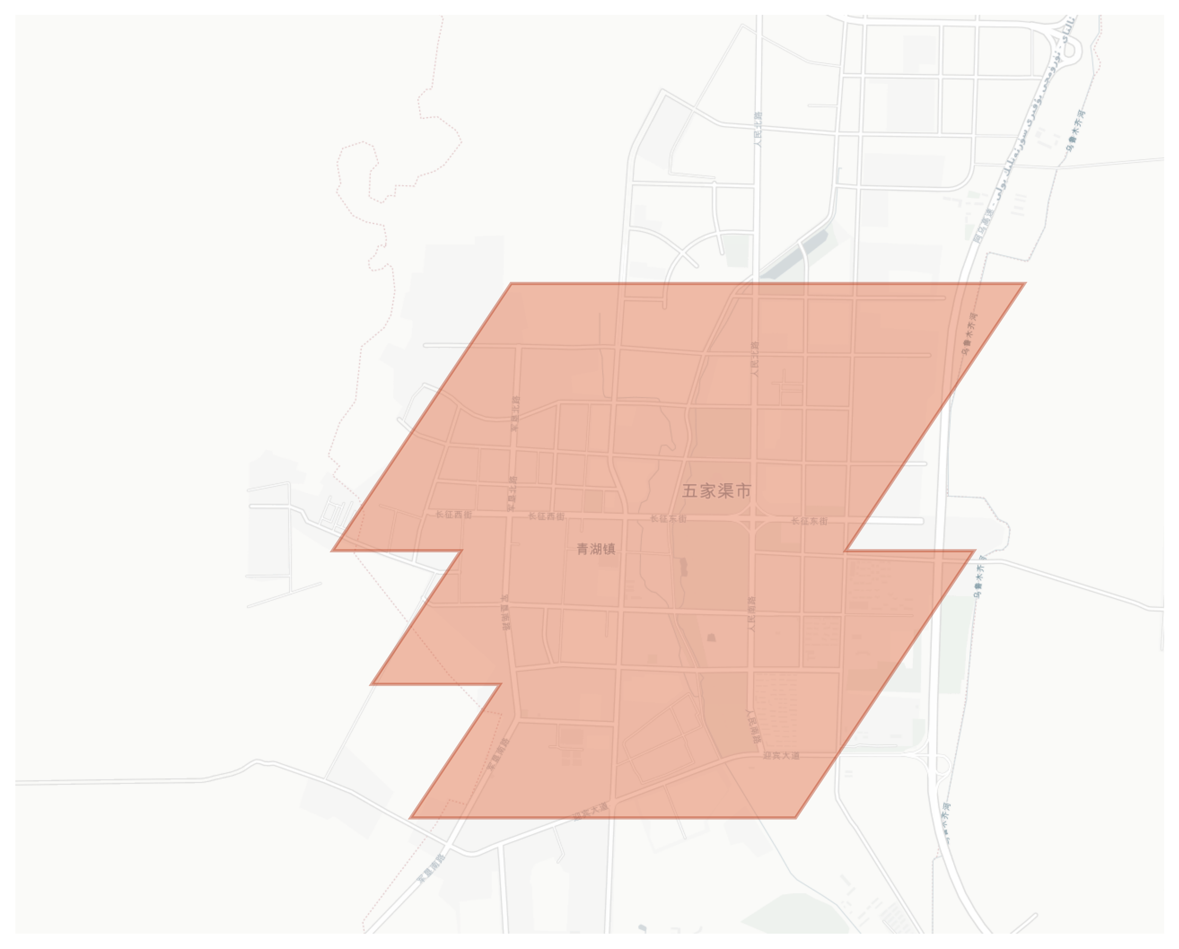 Wujiaqu geographic map