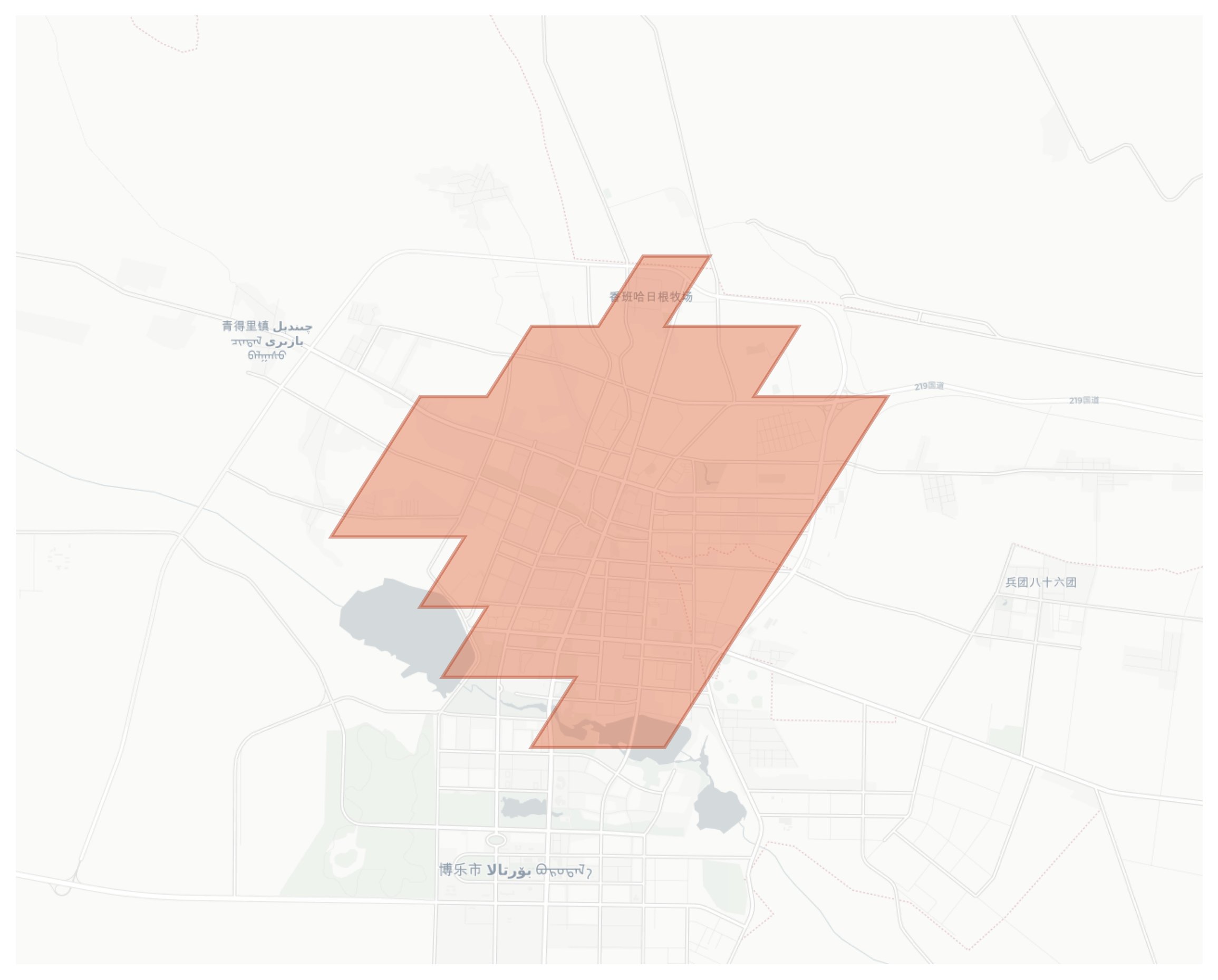 香班哈日根牧场 geographic map
