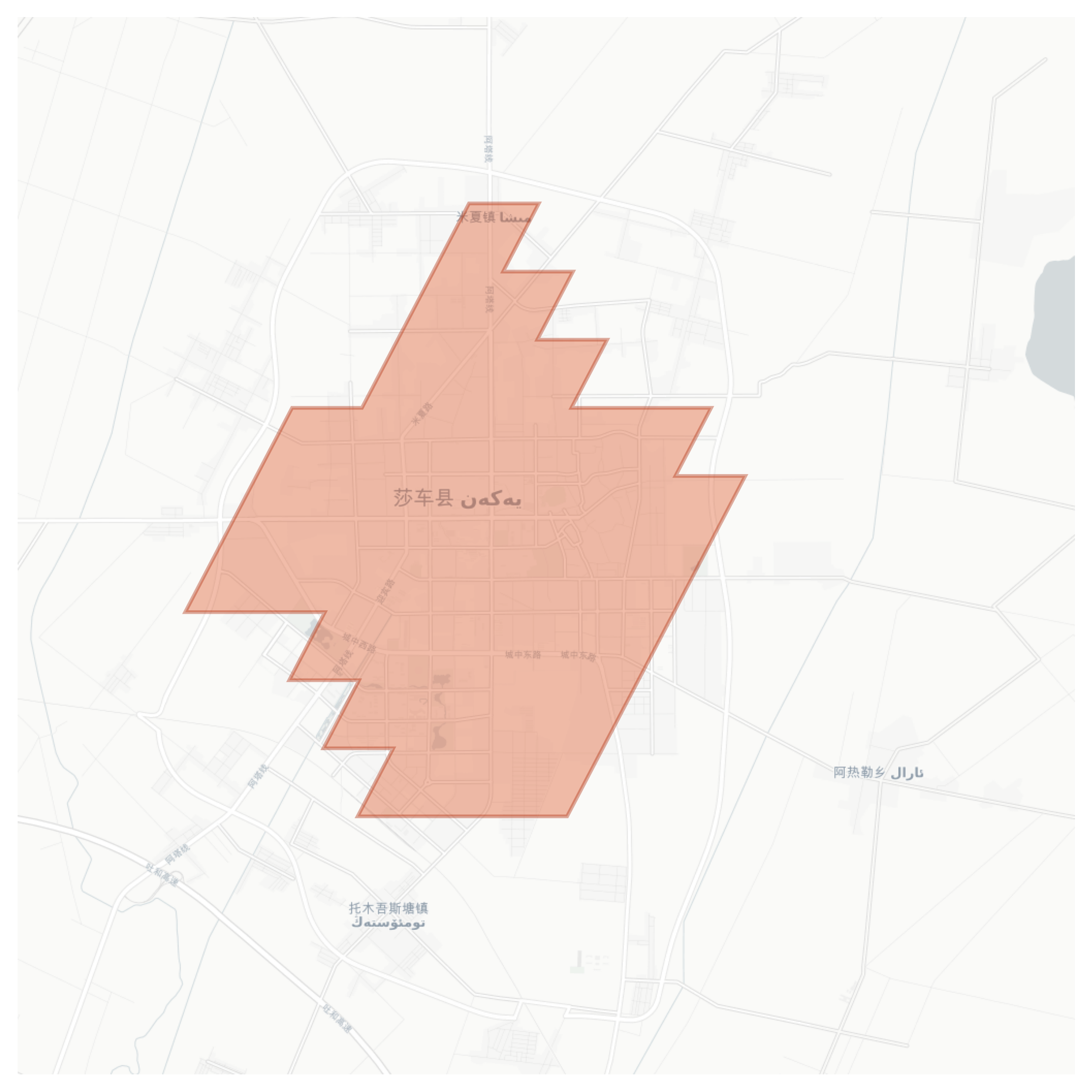 Yarkand geographic map