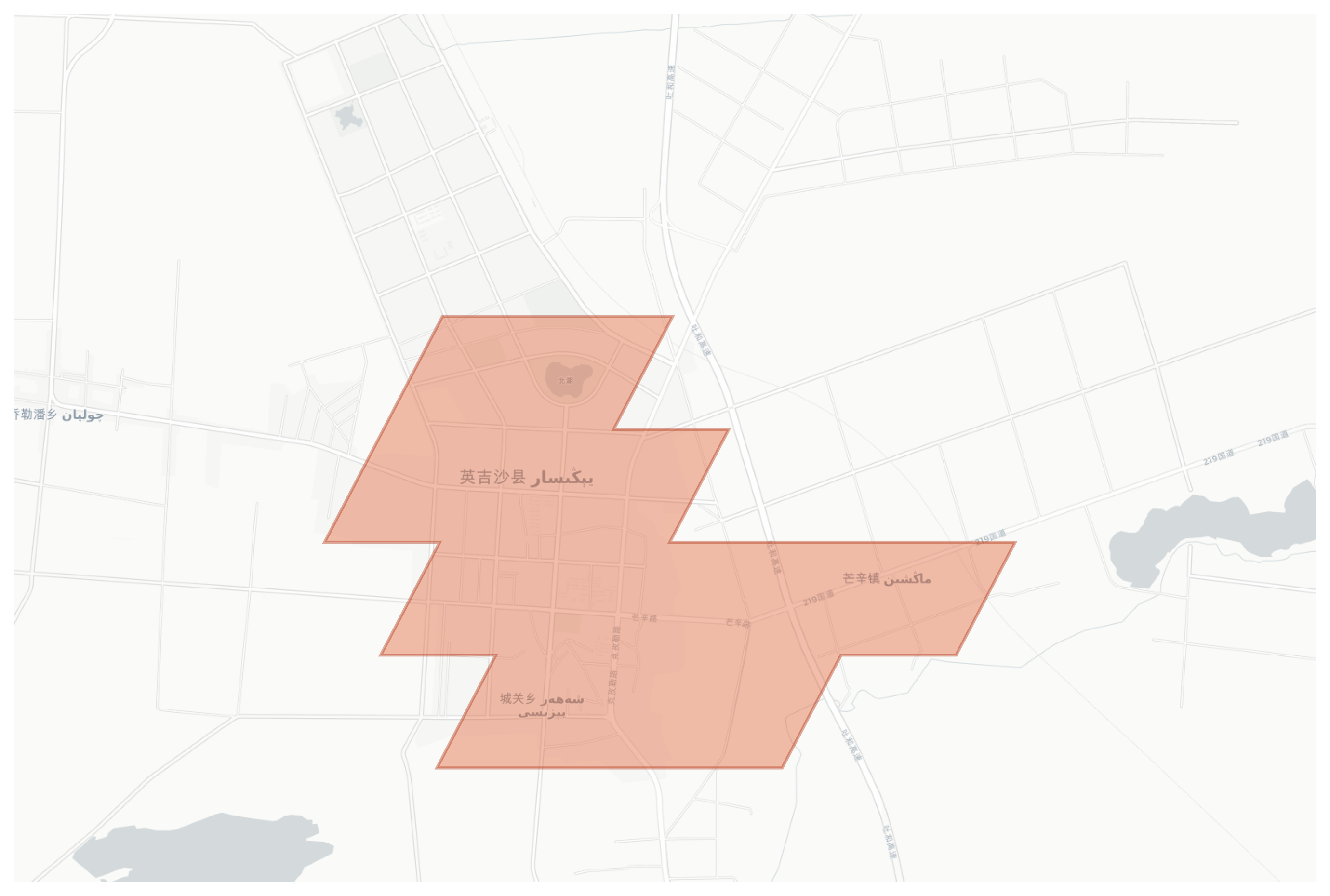 Yengisar geographic map
