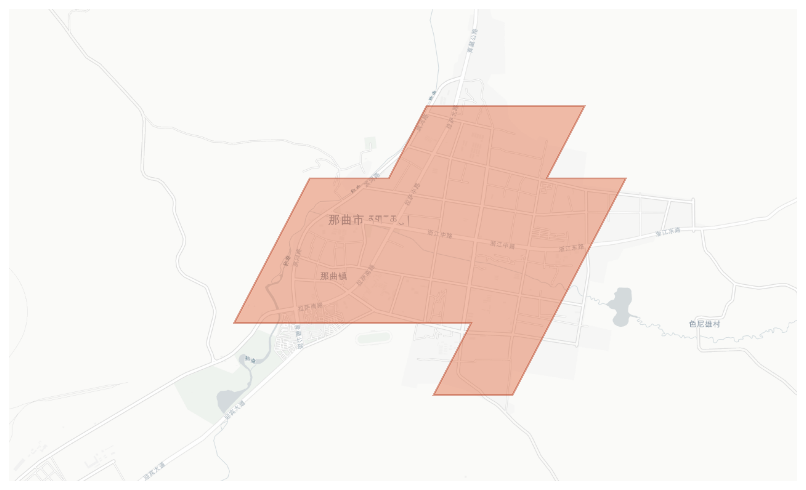 Nagqu geographic map