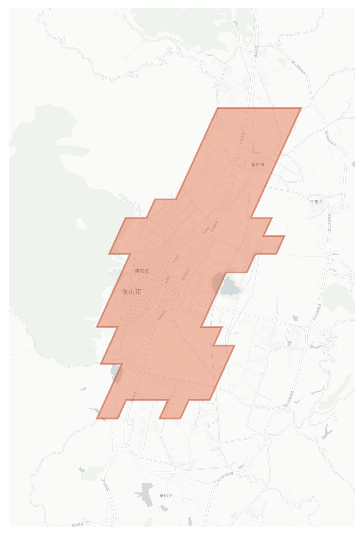 Baoshan geographic map
