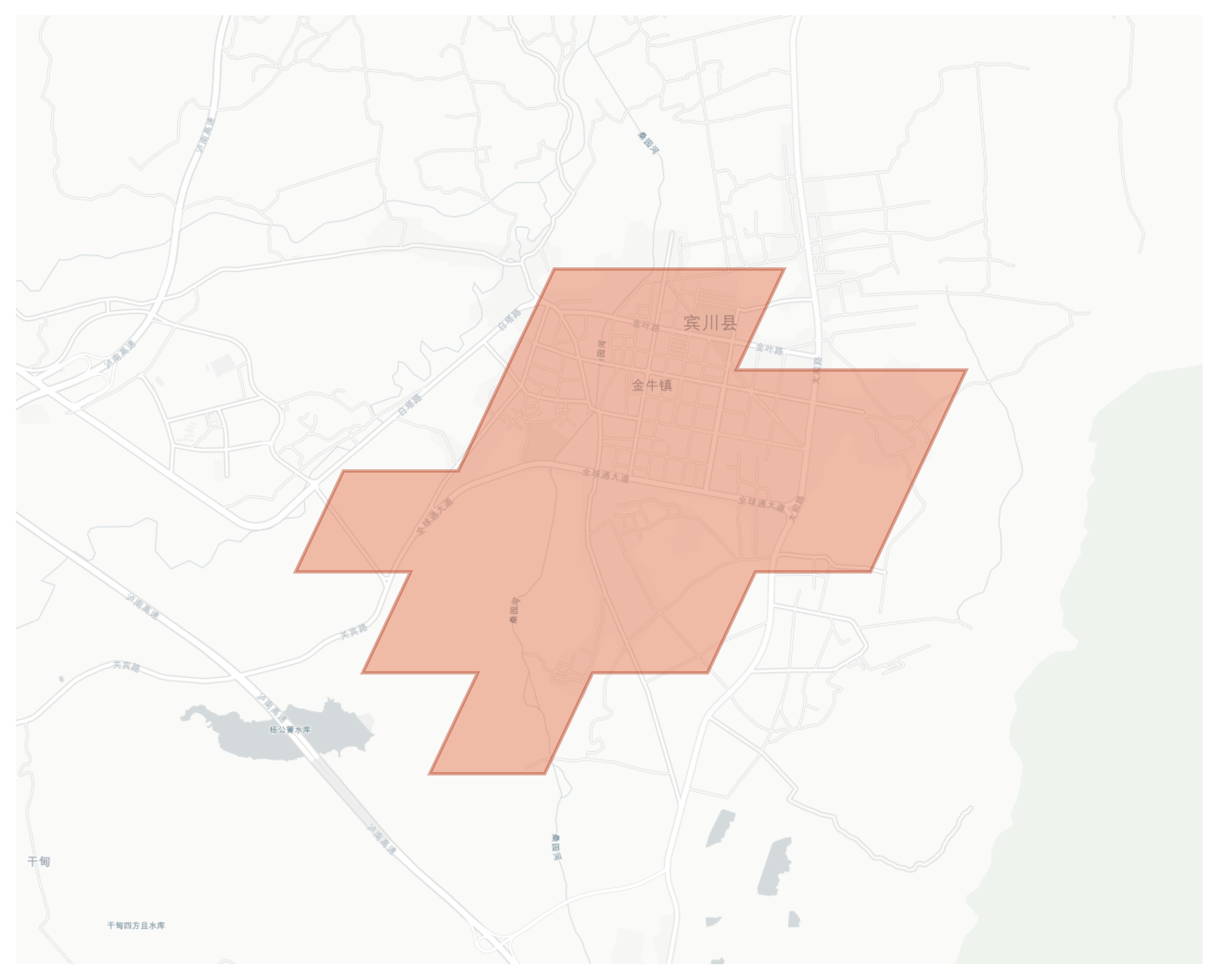 Binchuan geographic map