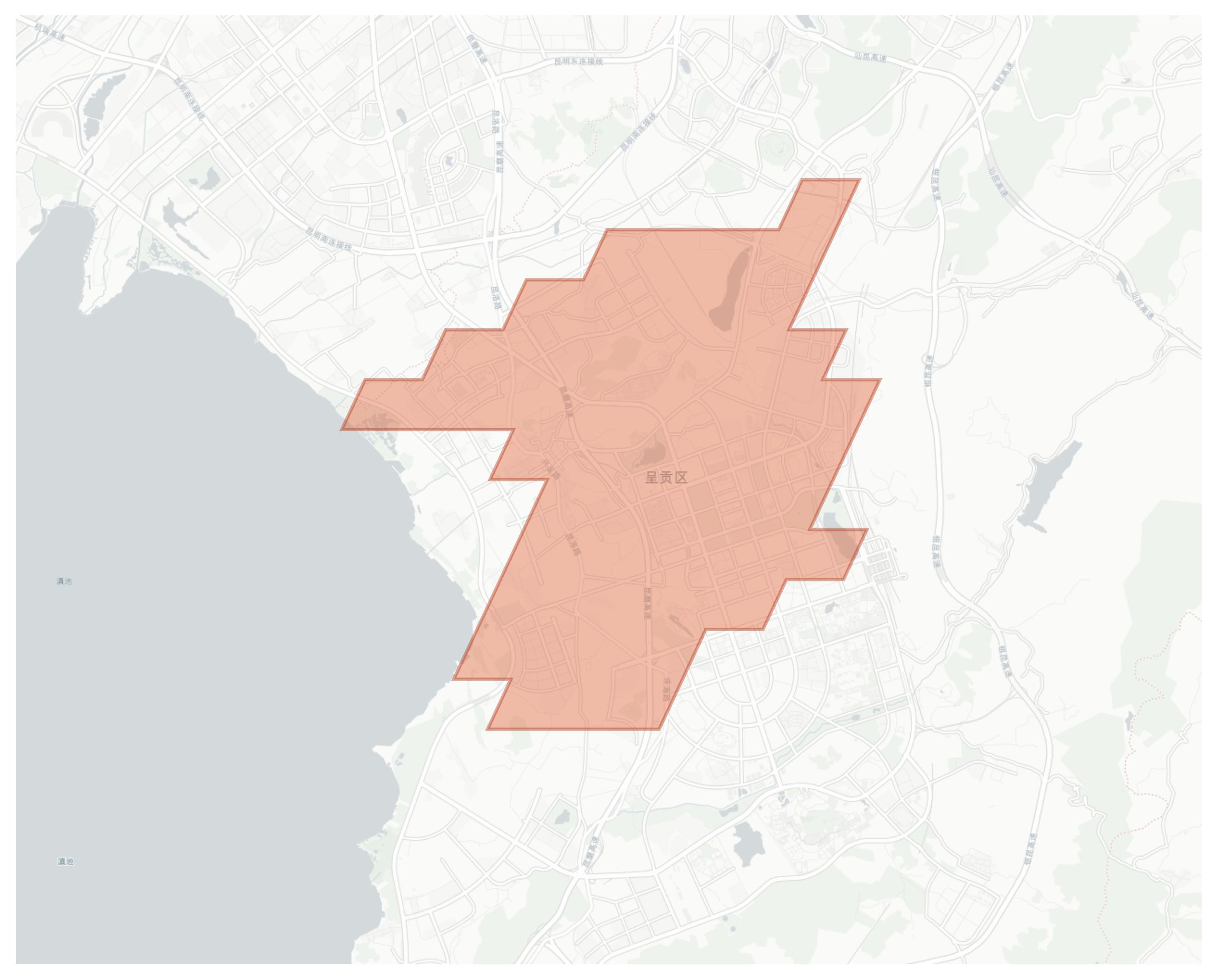 Chenggong geographic map