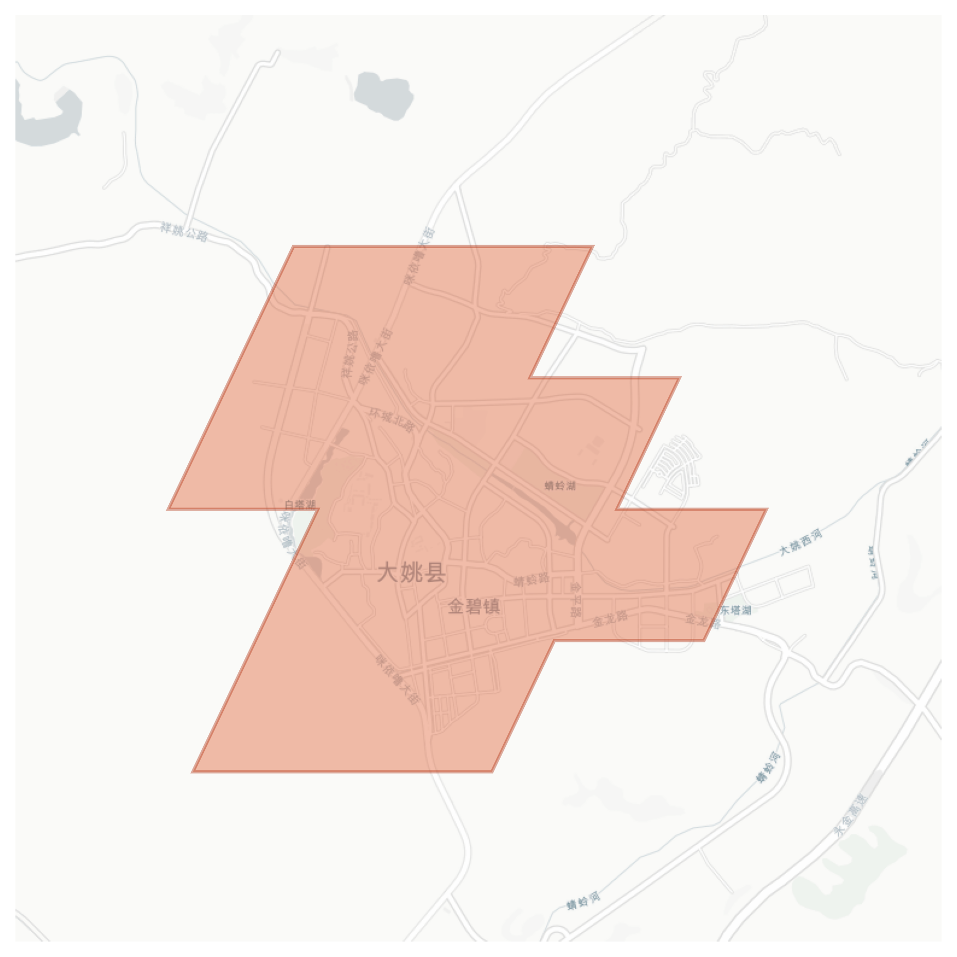 Dayao geographic map