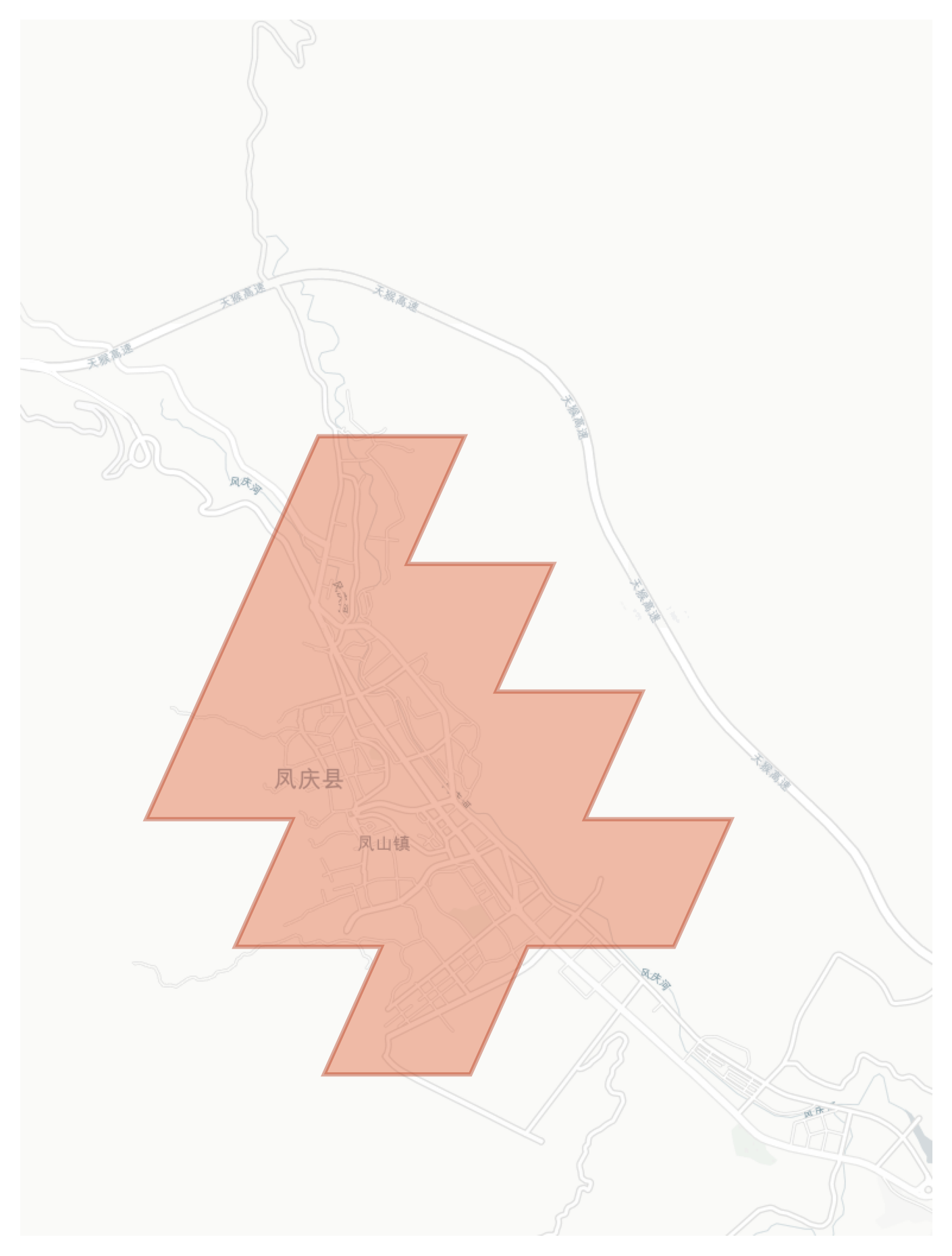 Fengqing County geographic map