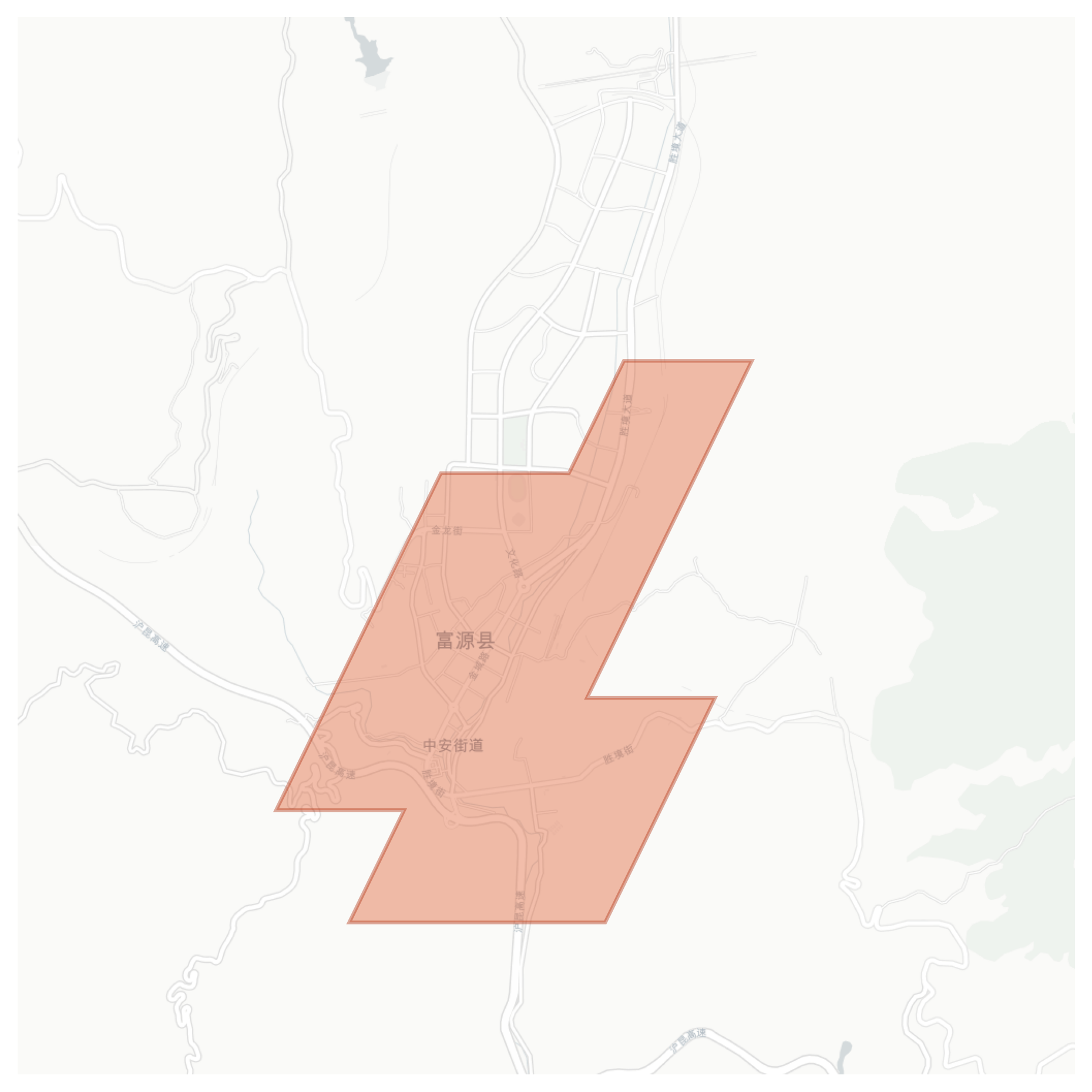 Fuyuan geographic map