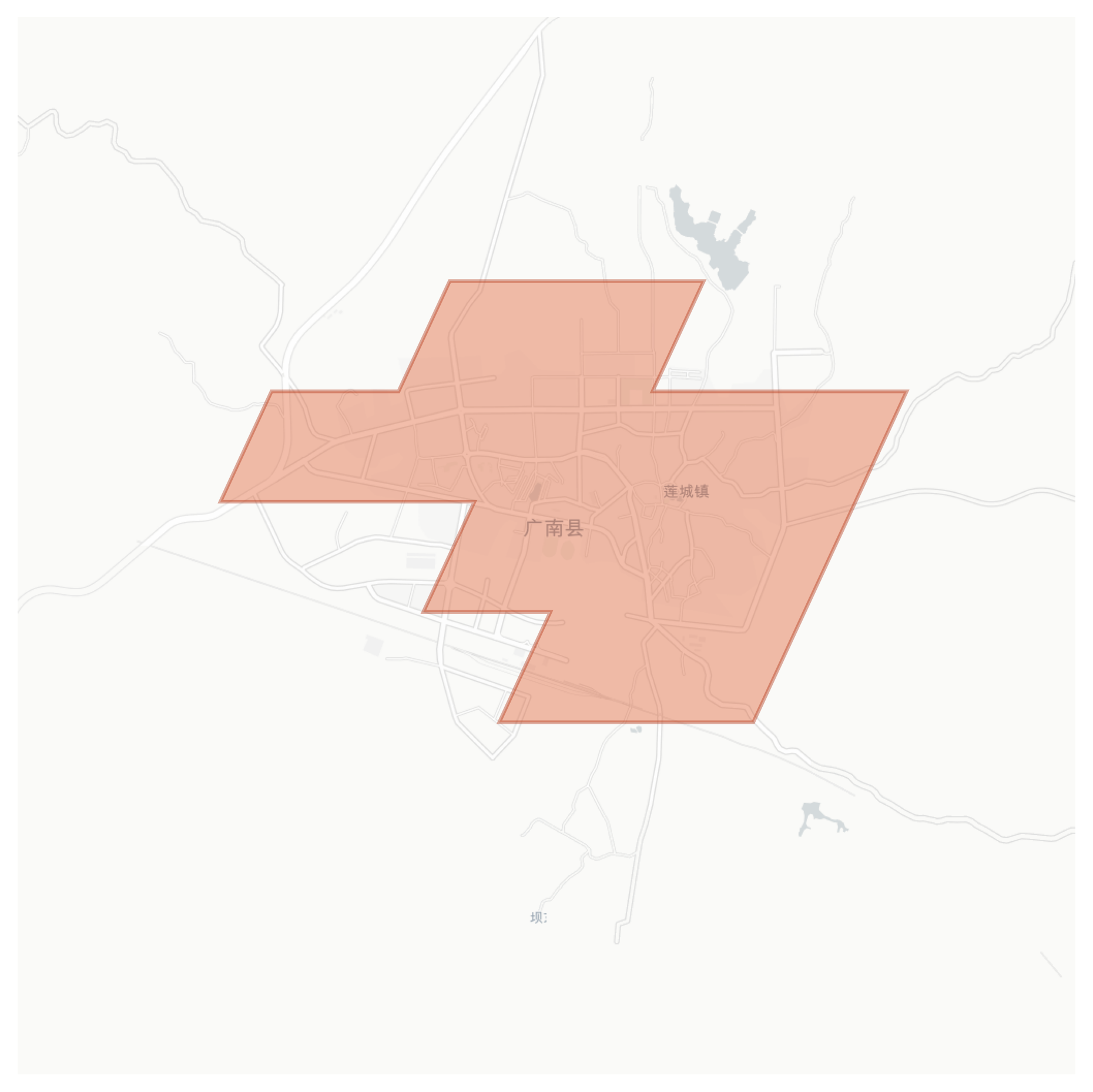 Guangnan geographic map