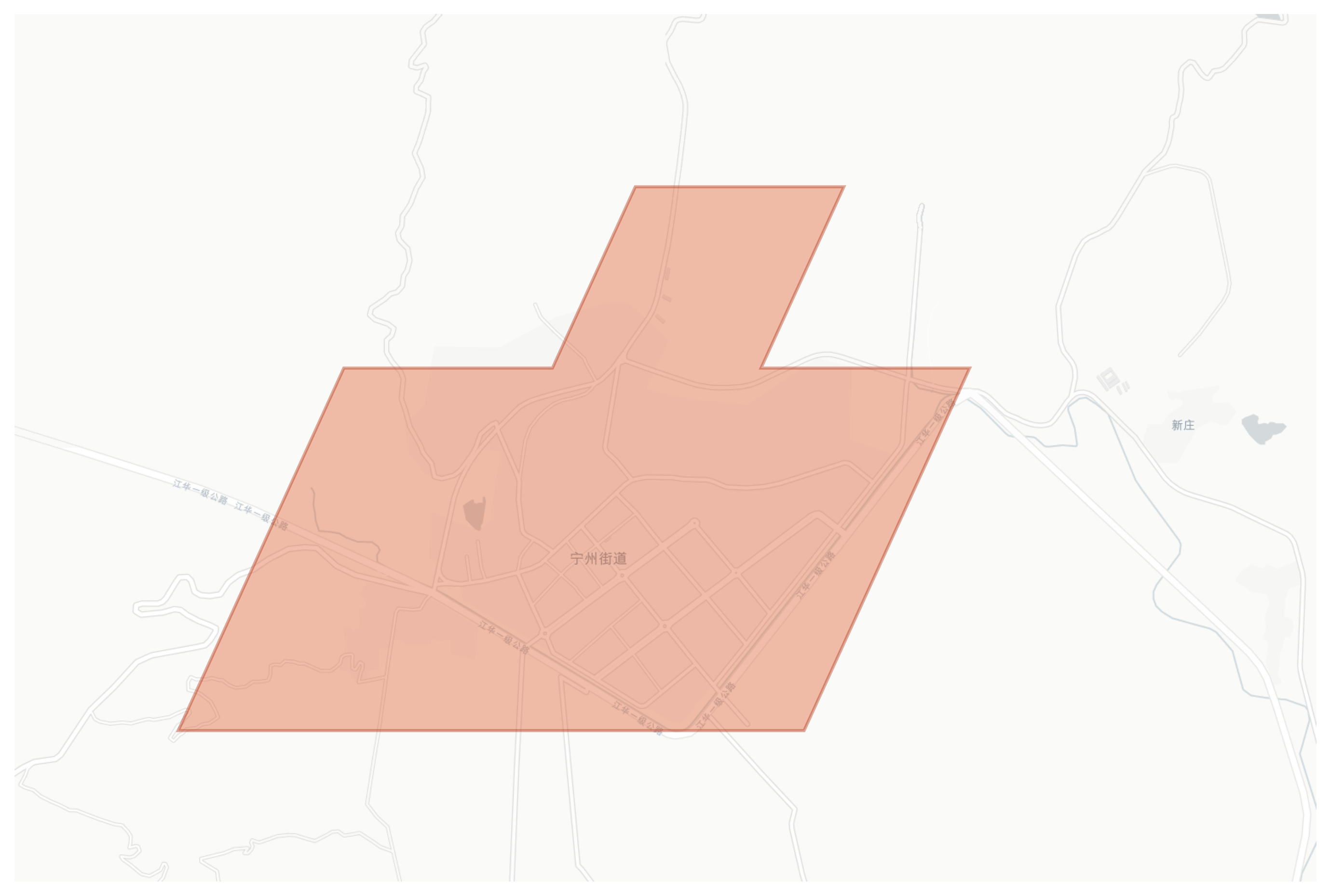 Huaning geographic map