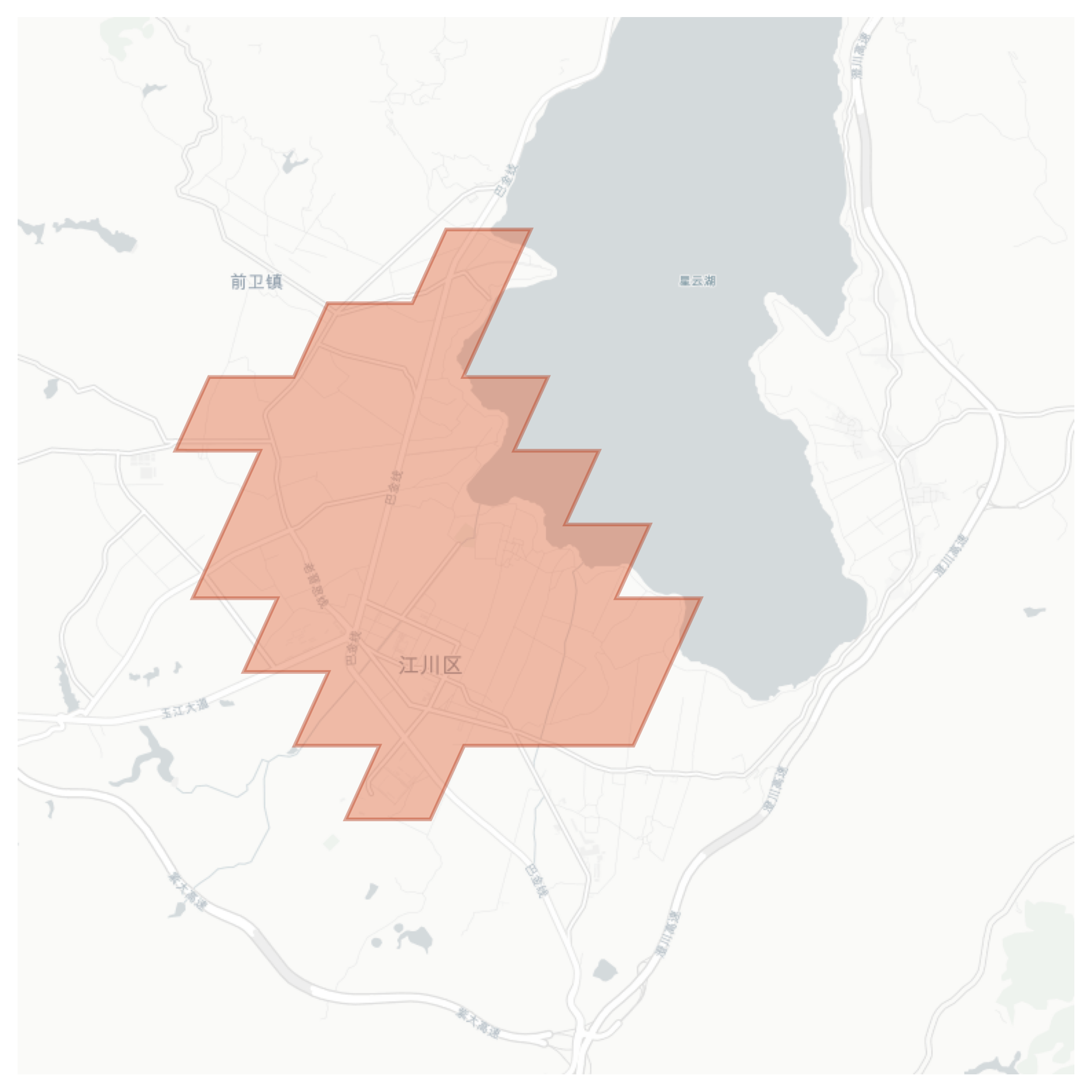 Jiangchuan geographic map