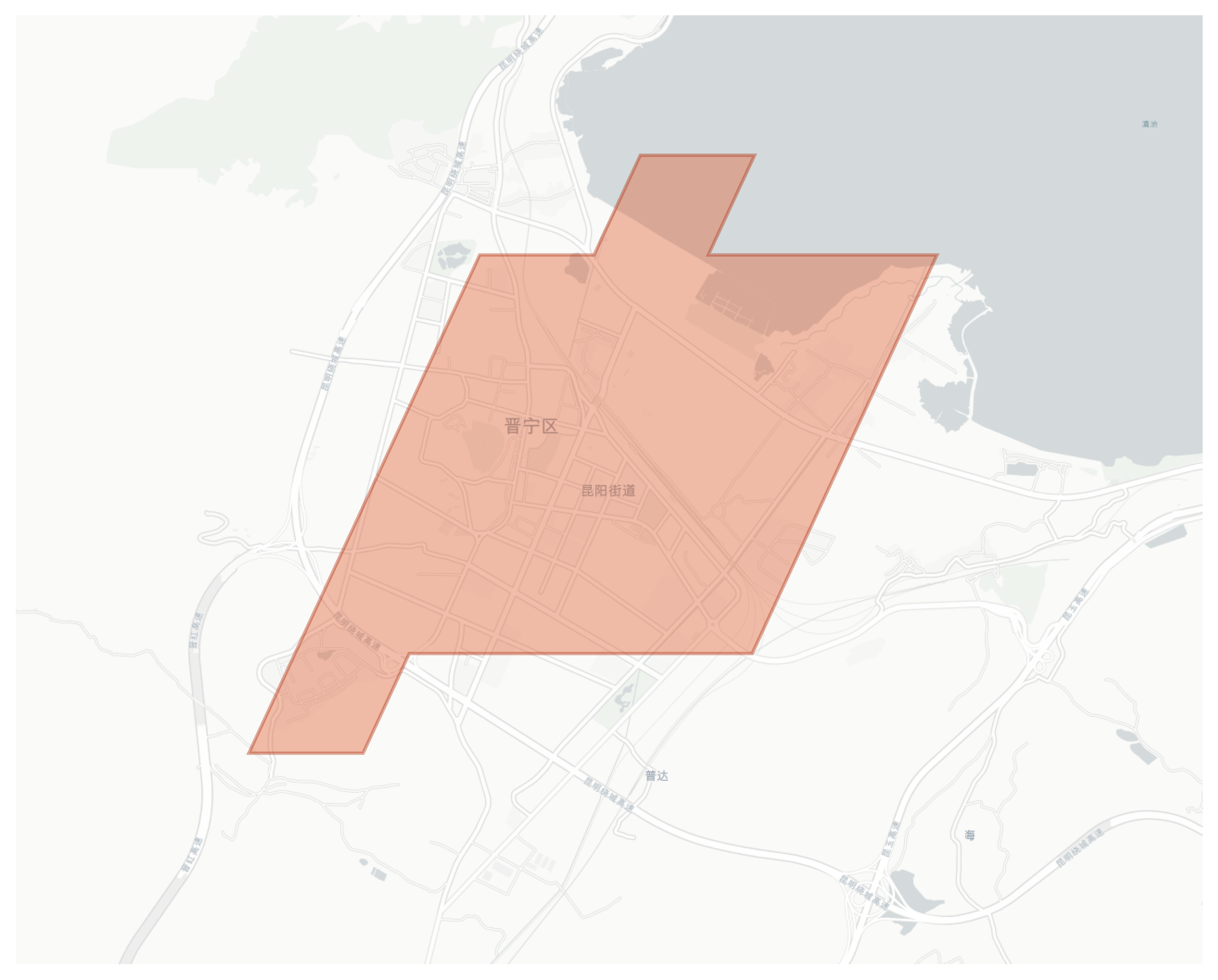Jinning geographic map