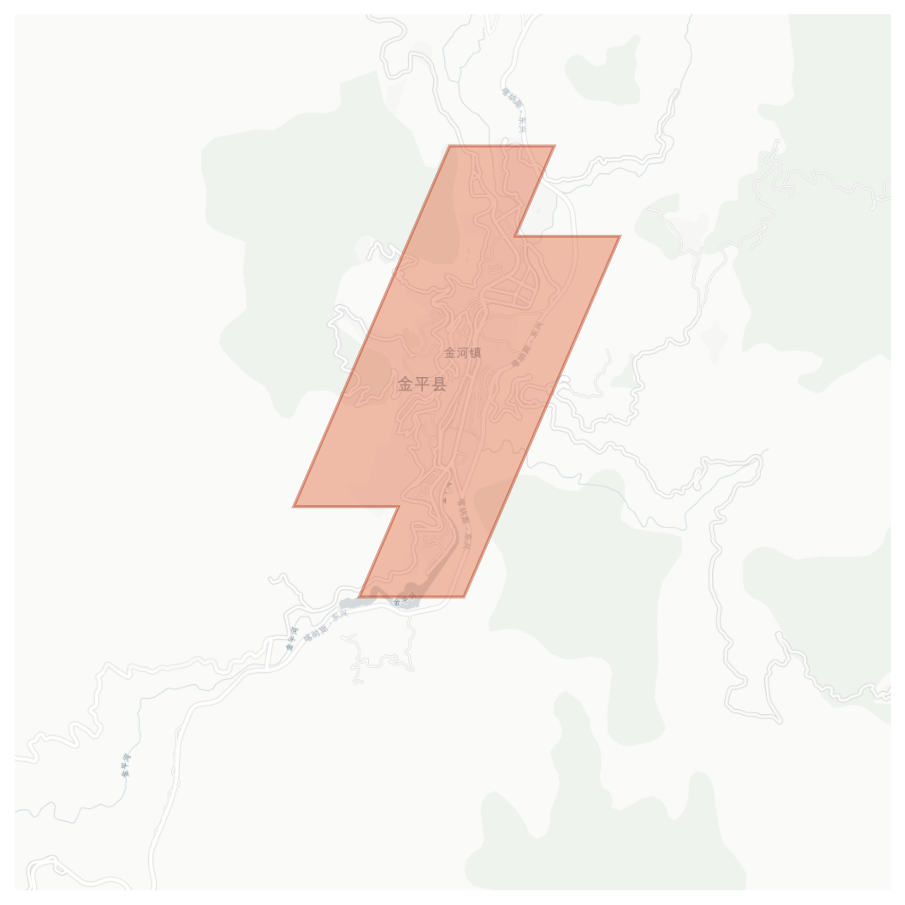 Jinping geographic map