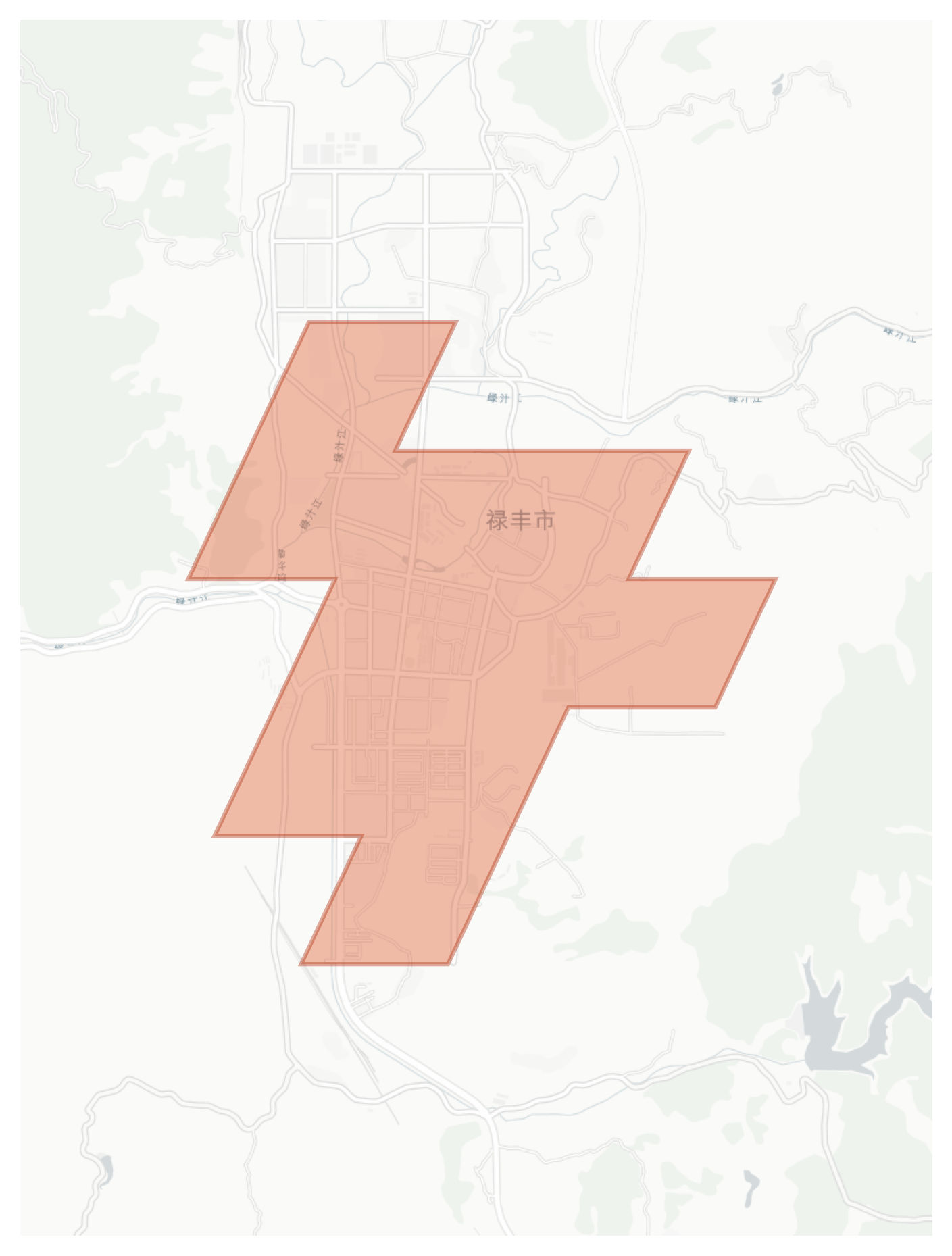 Lufeng geographic map