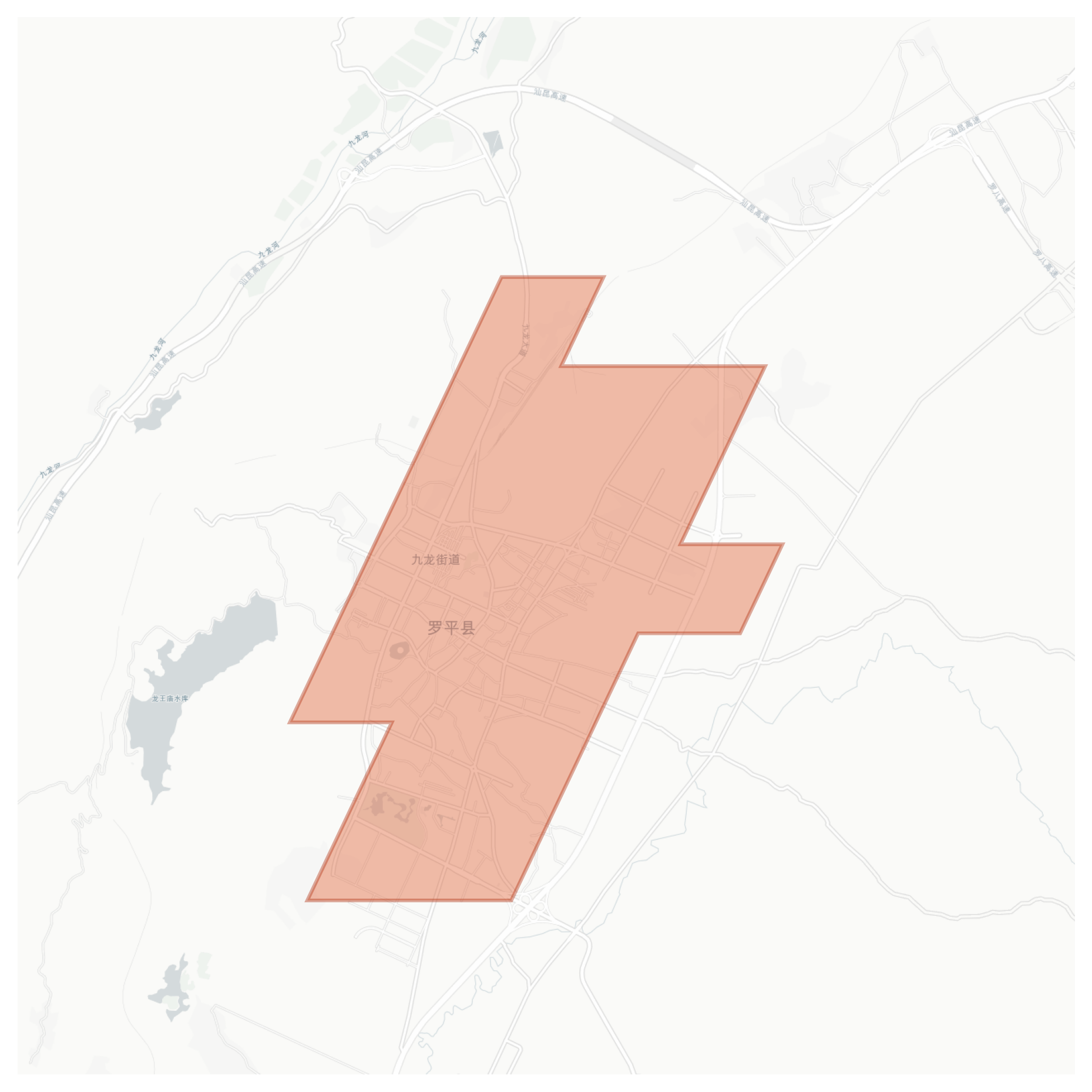 Luoping geographic map