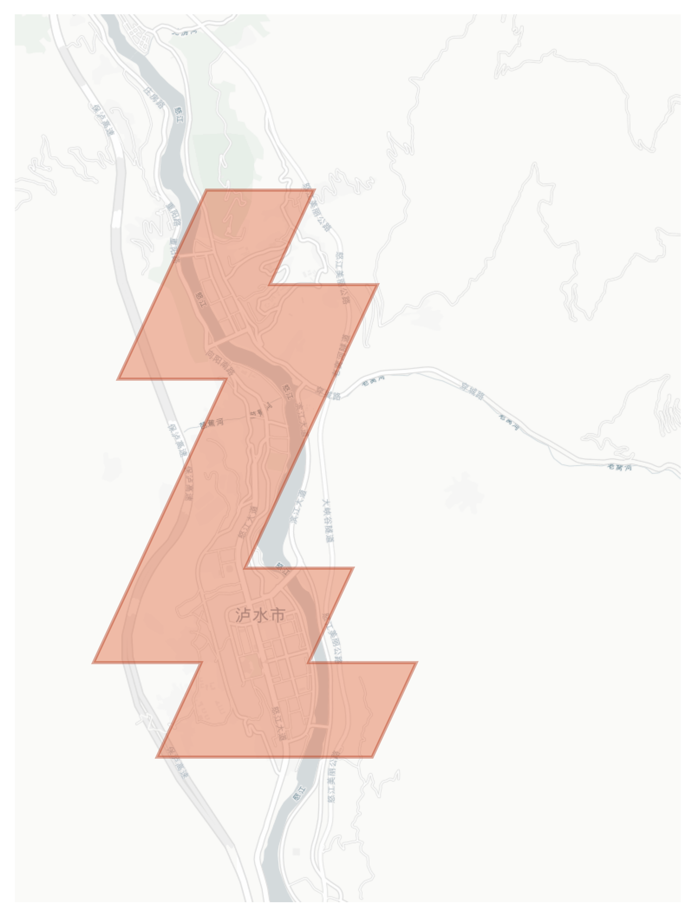 Lushui geographic map