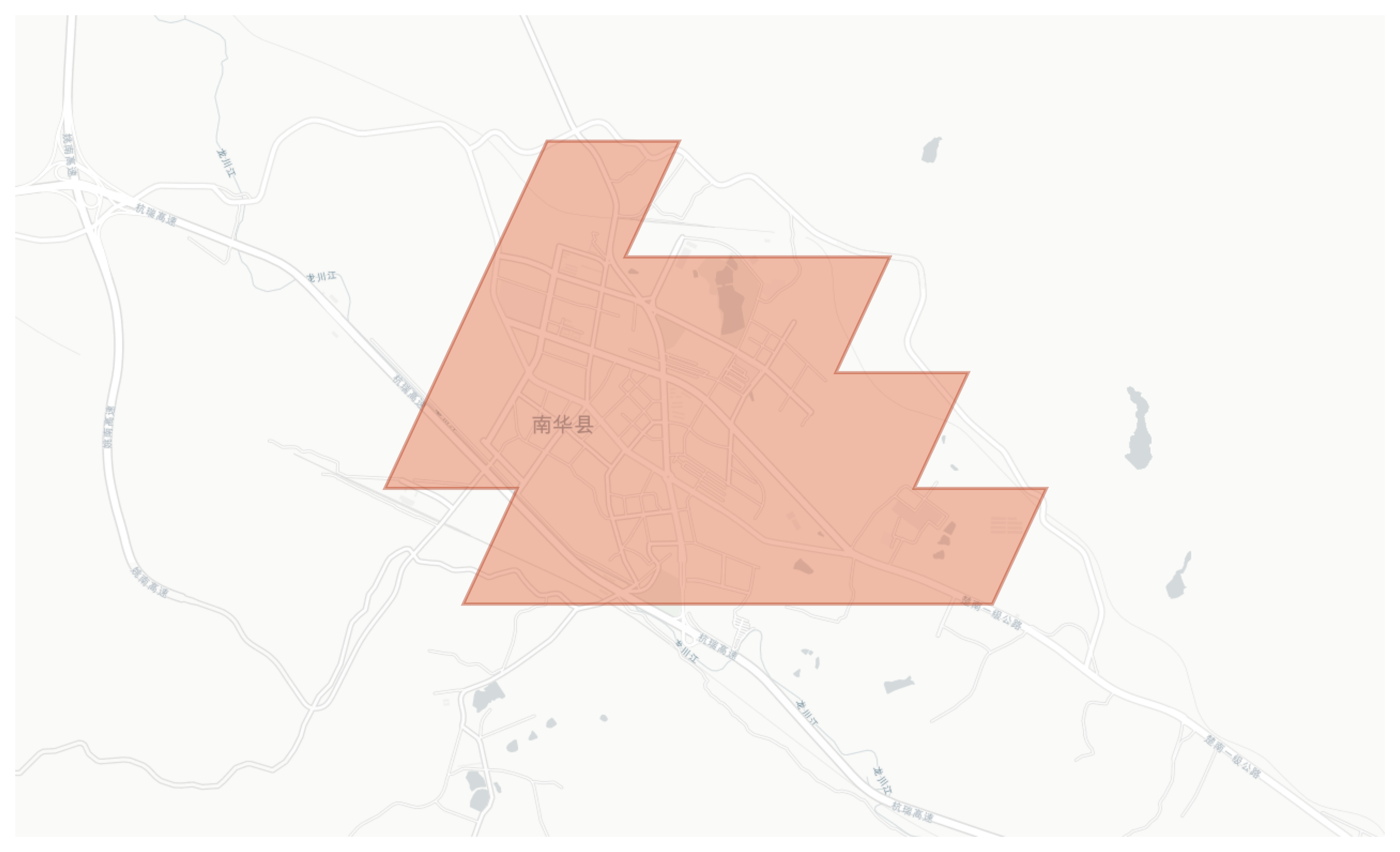 Nanhua geographic map