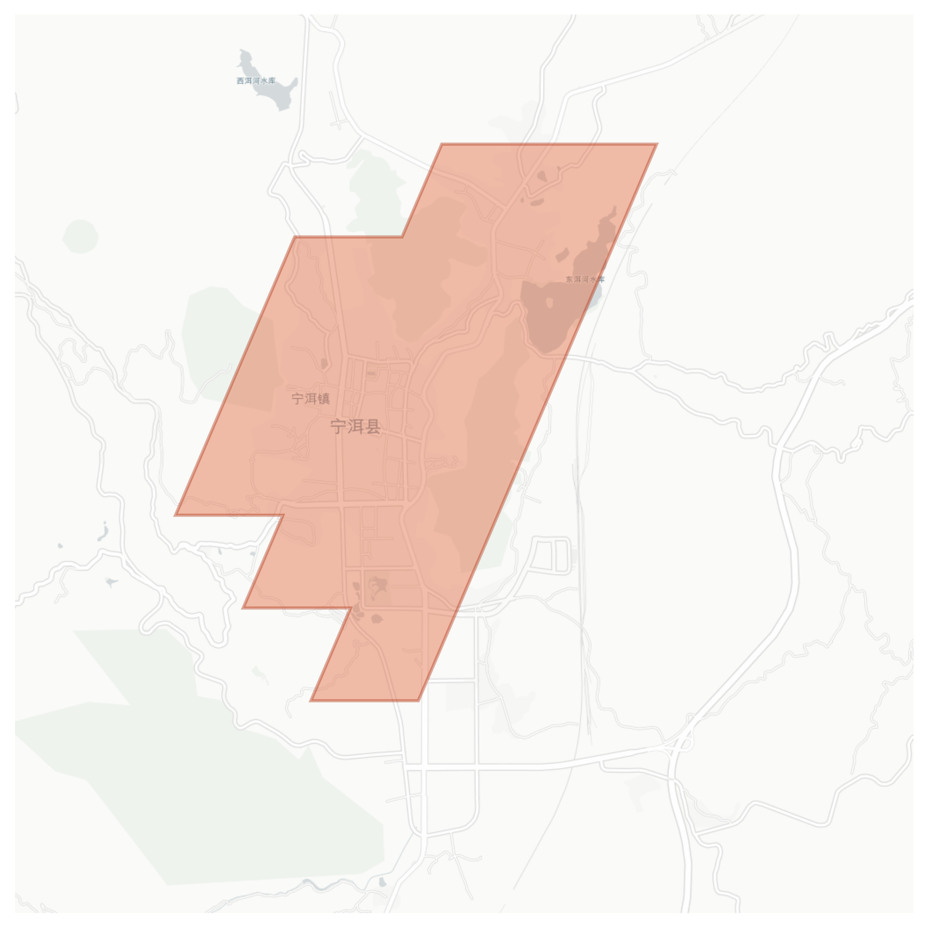 Ning'er geographic map