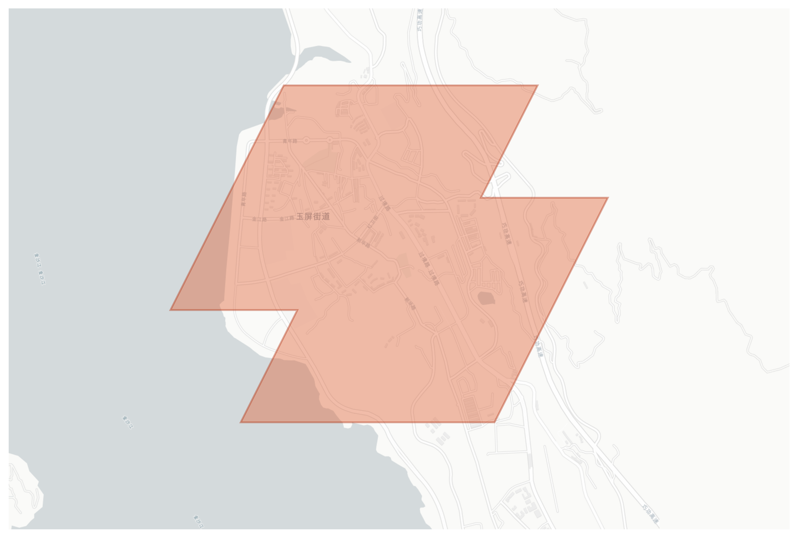 Qiaojia geographic map
