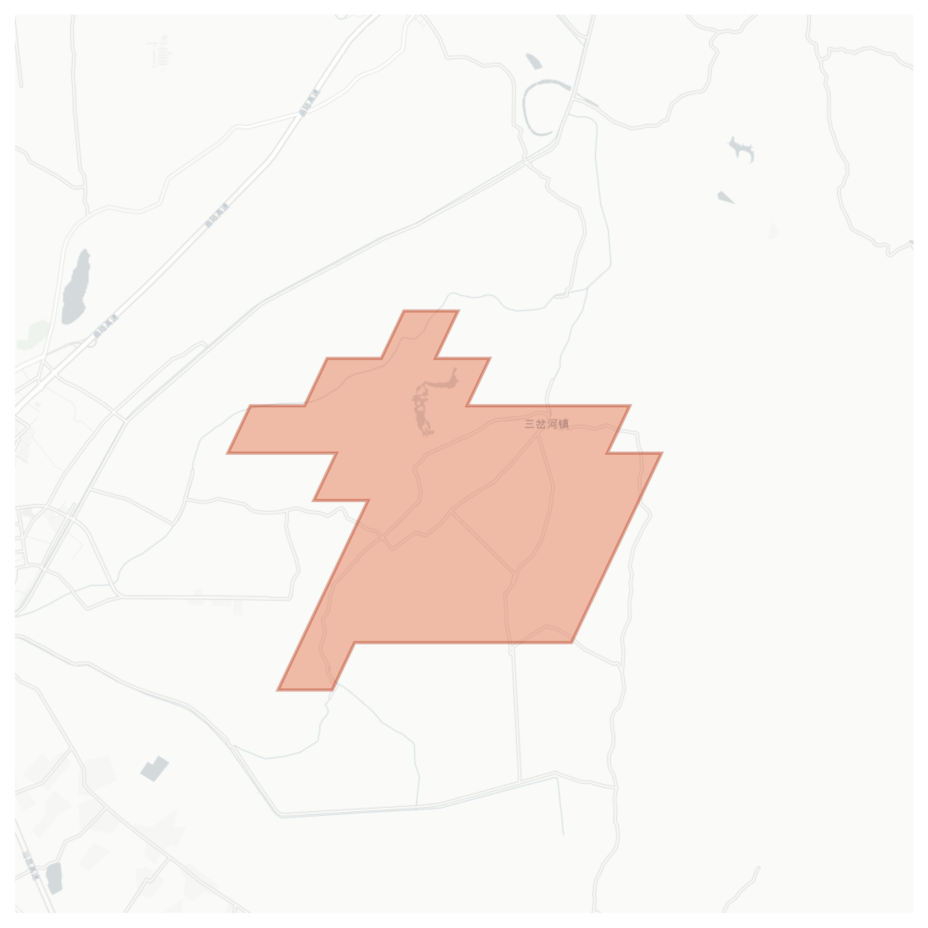 Sanchahe geographic map