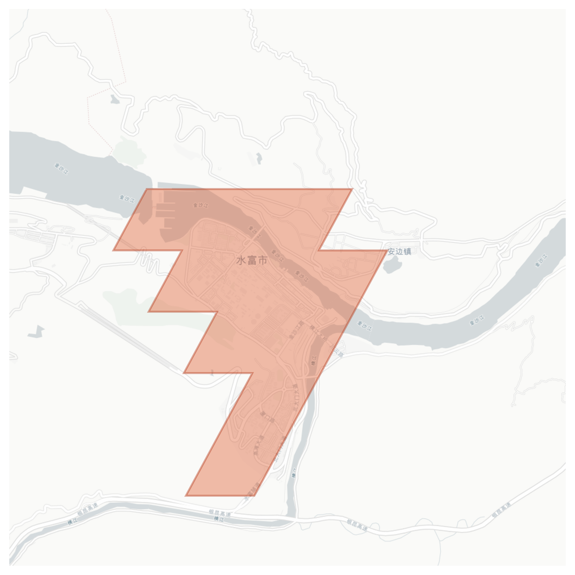 Shuifu geographic map