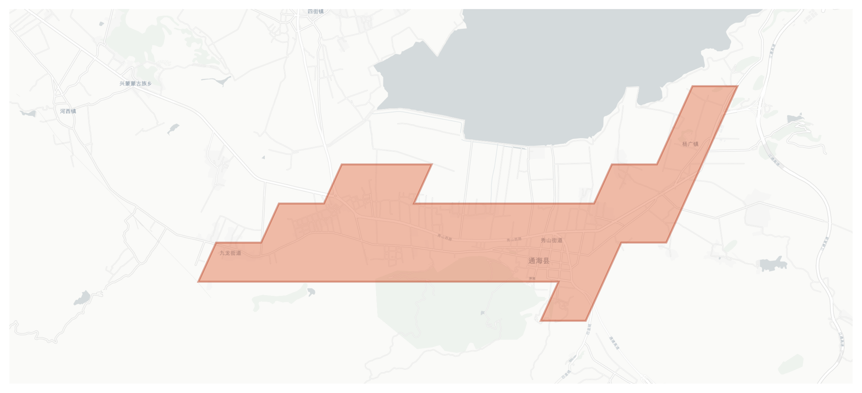 Tonghai geographic map