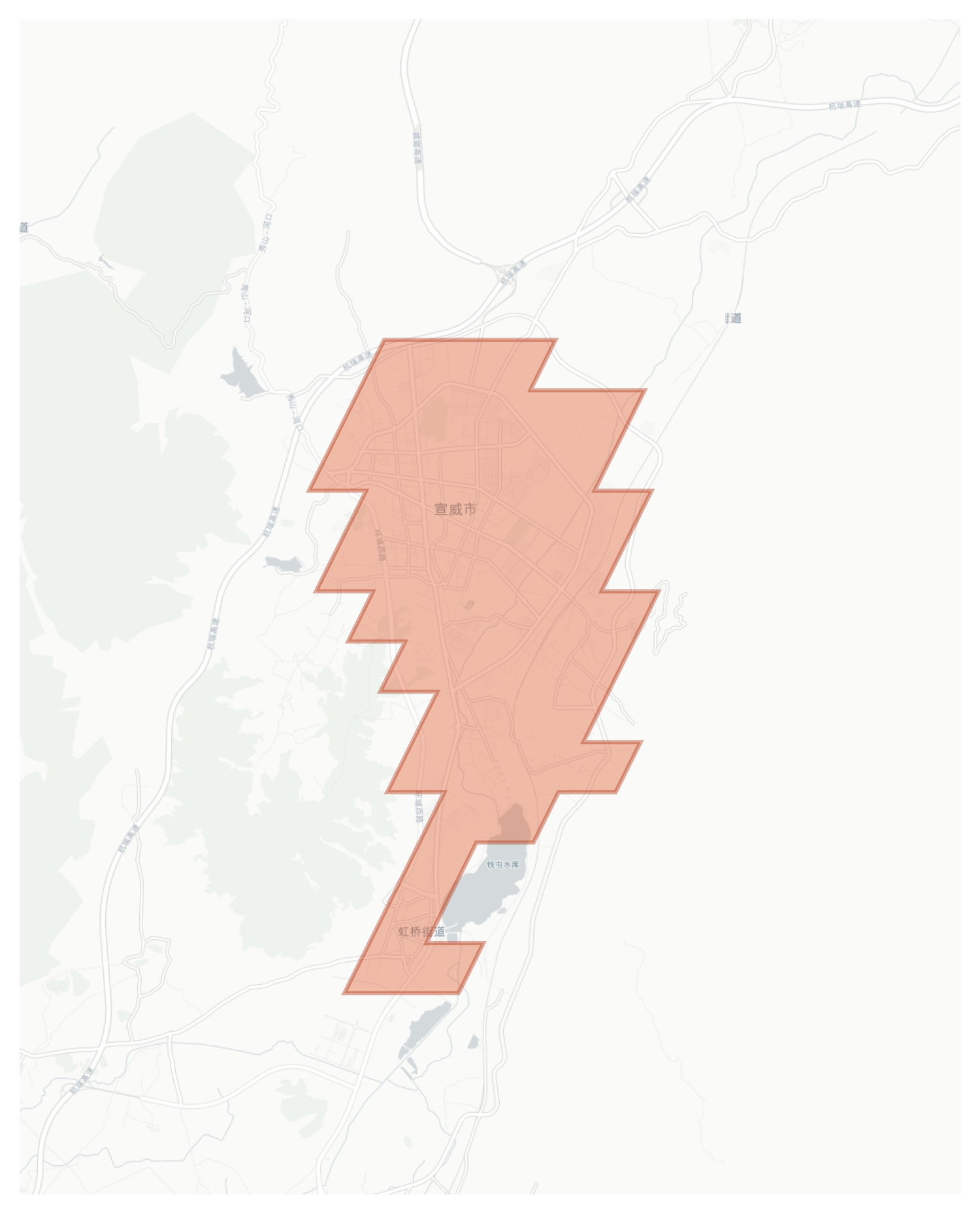 Xuanwei geographic map