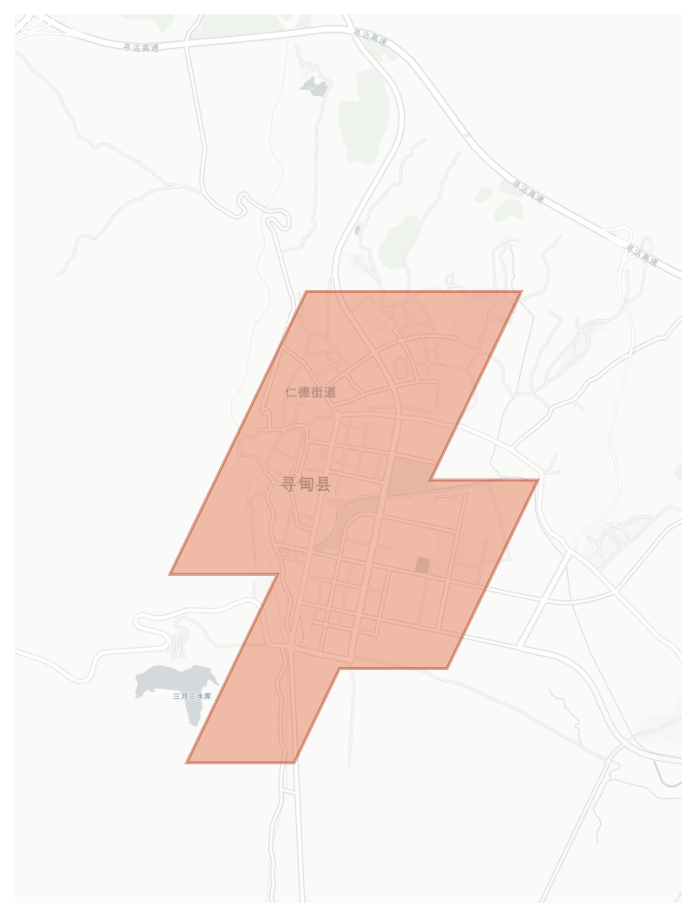 Xundian geographic map
