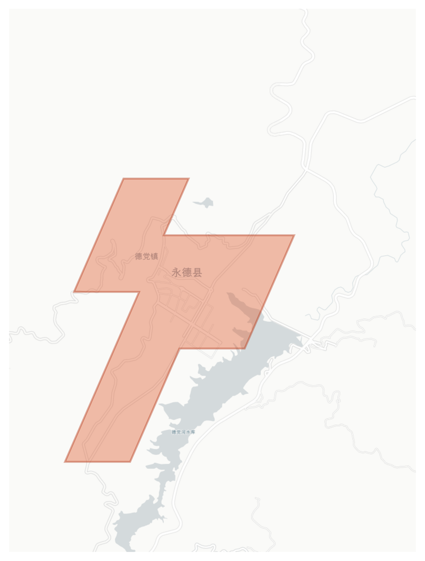 Yongde geographic map