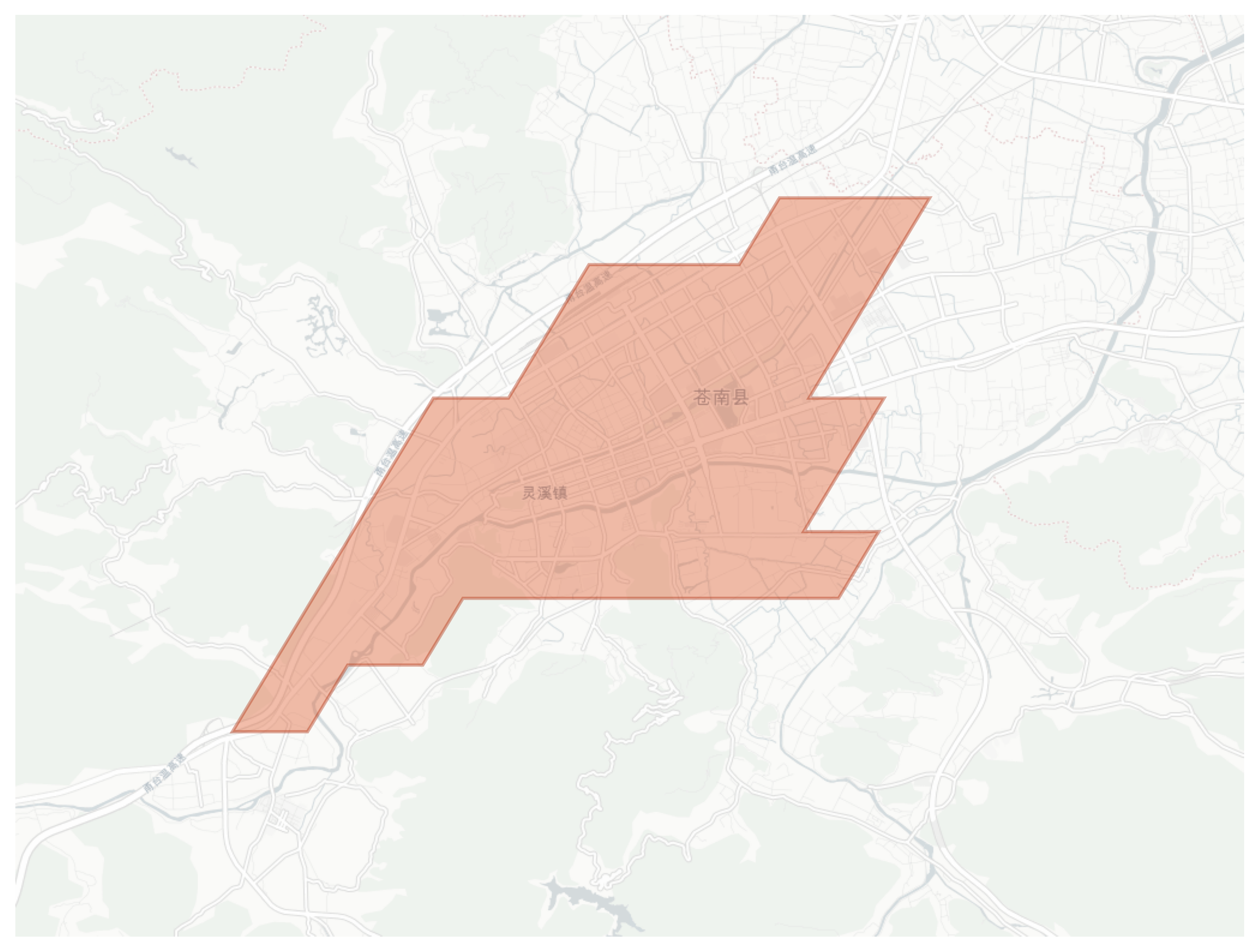 Cangnan geographic map
