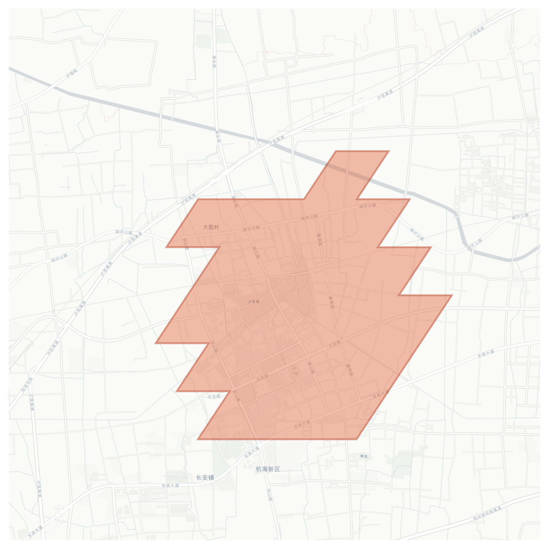长安大学城 geographic map