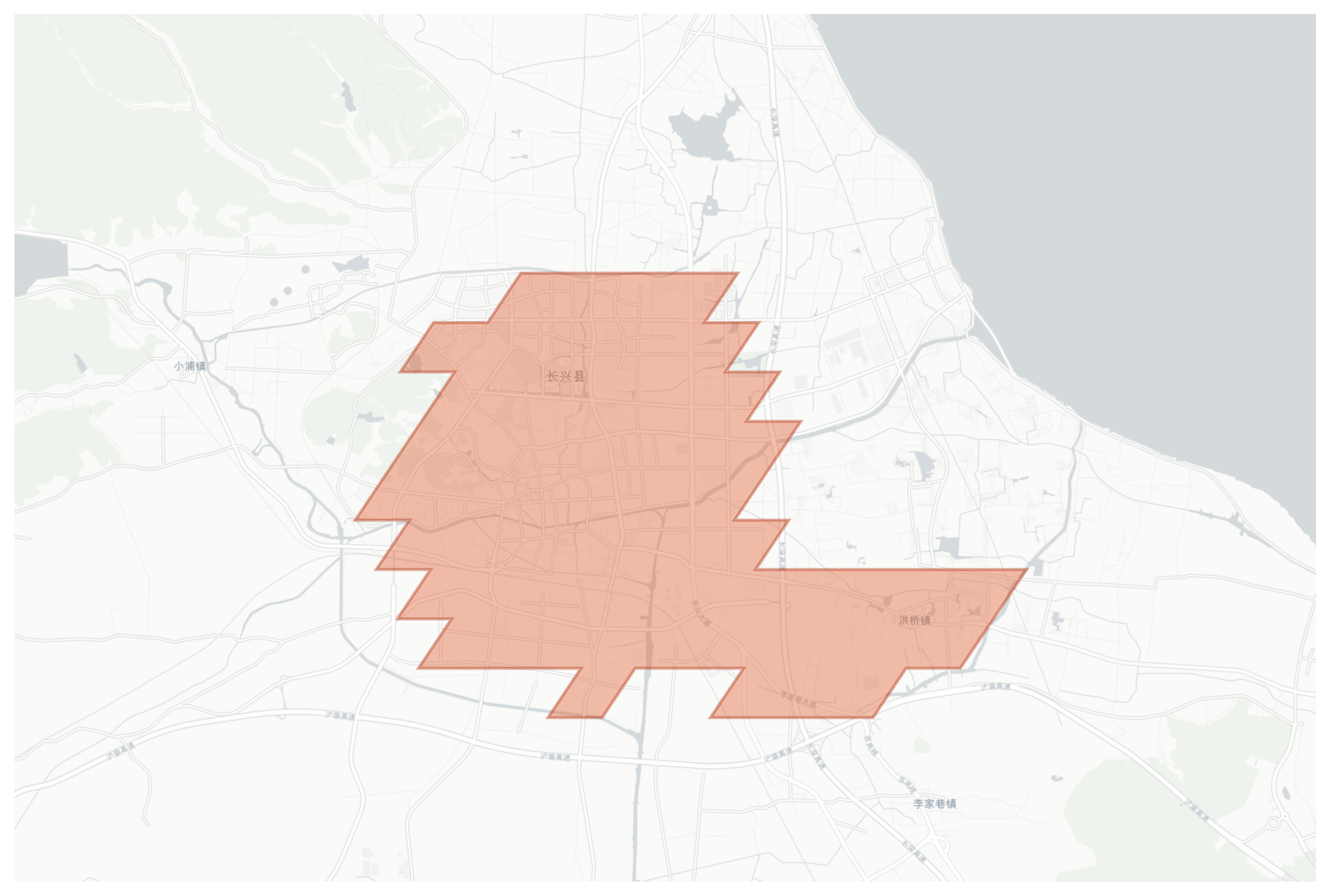 Changxing geographic map