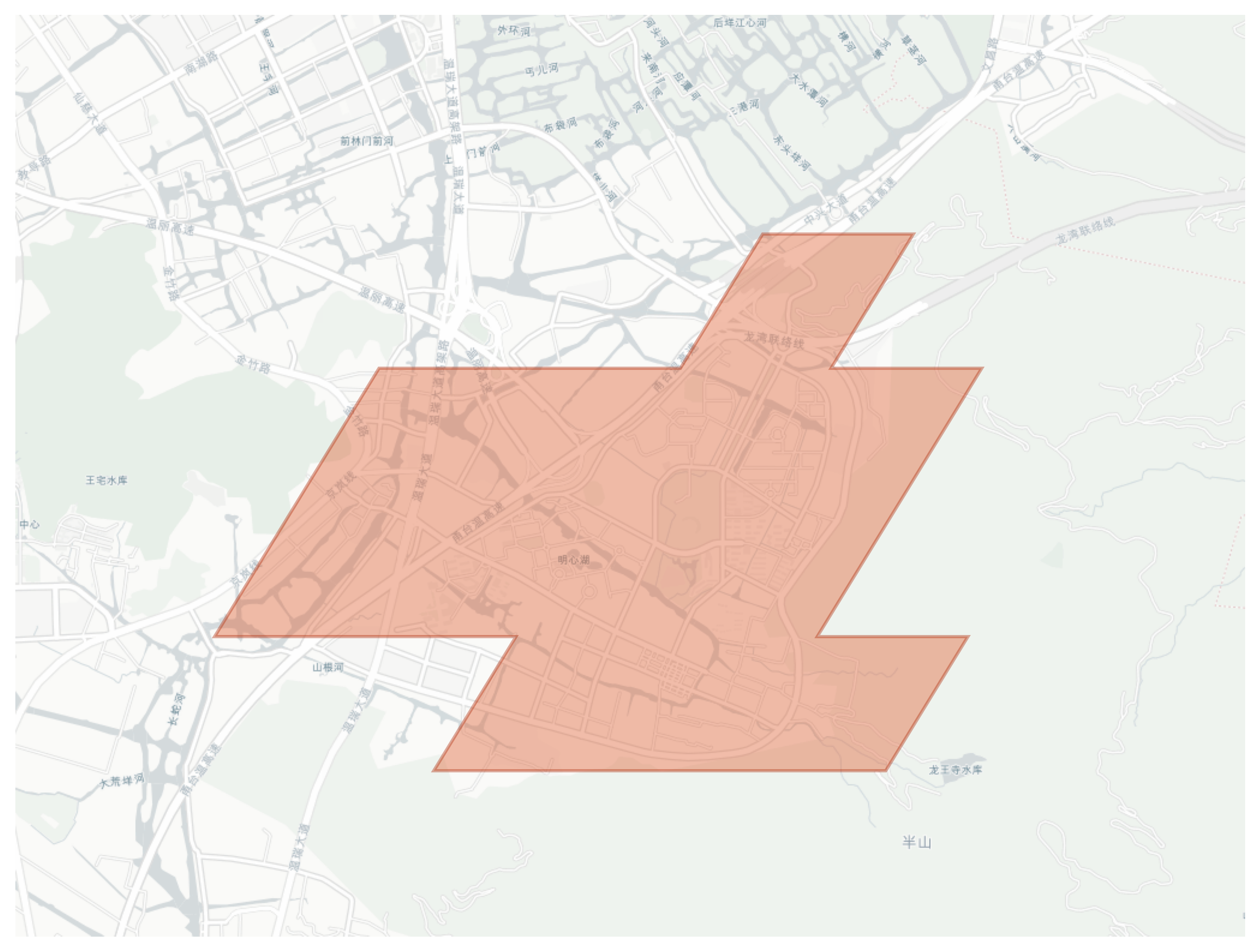 Chashan geographic map