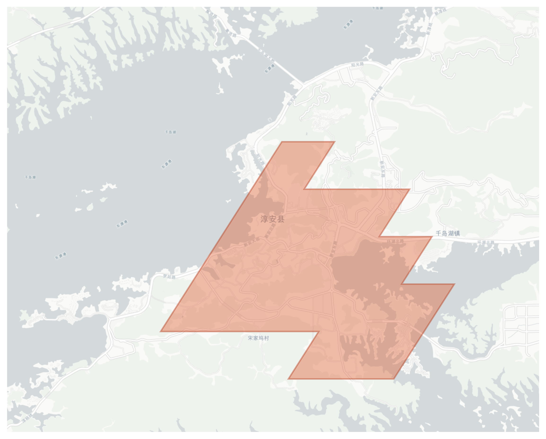 Chun'an County geographic map