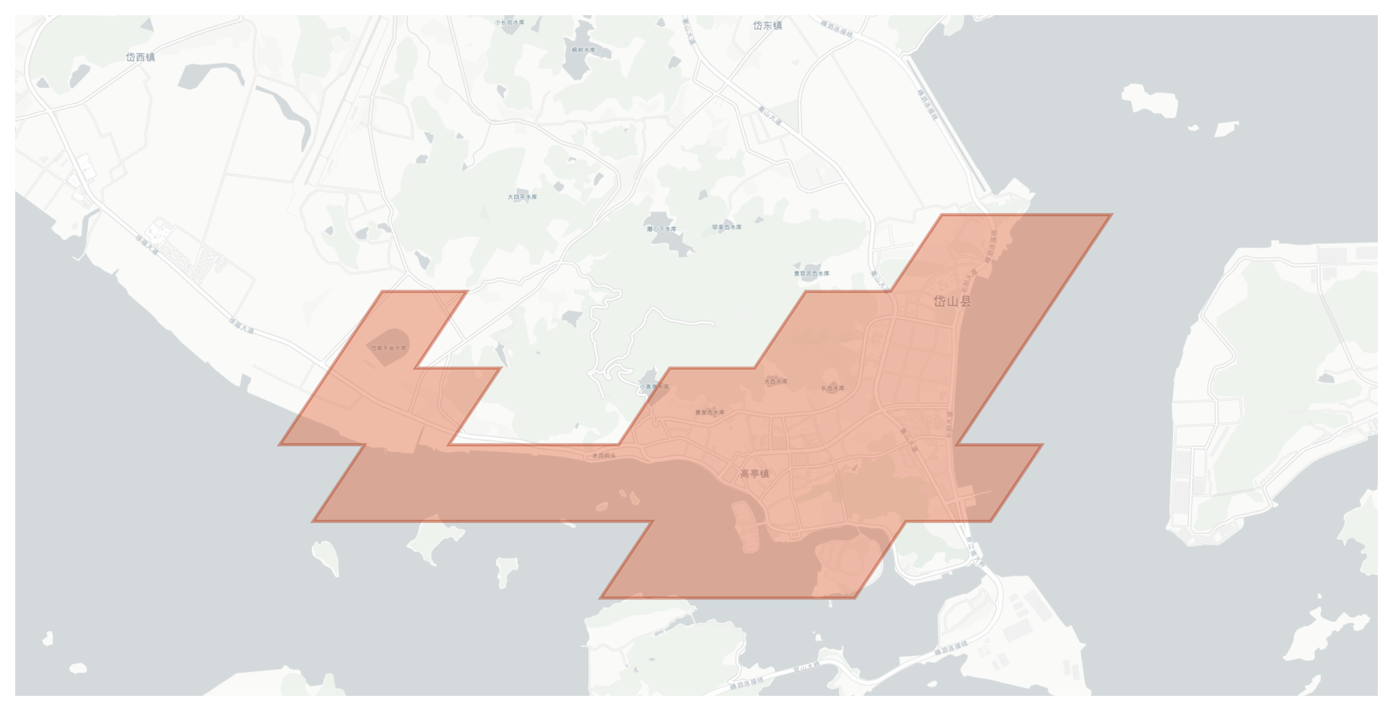 Daishan County geographic map
