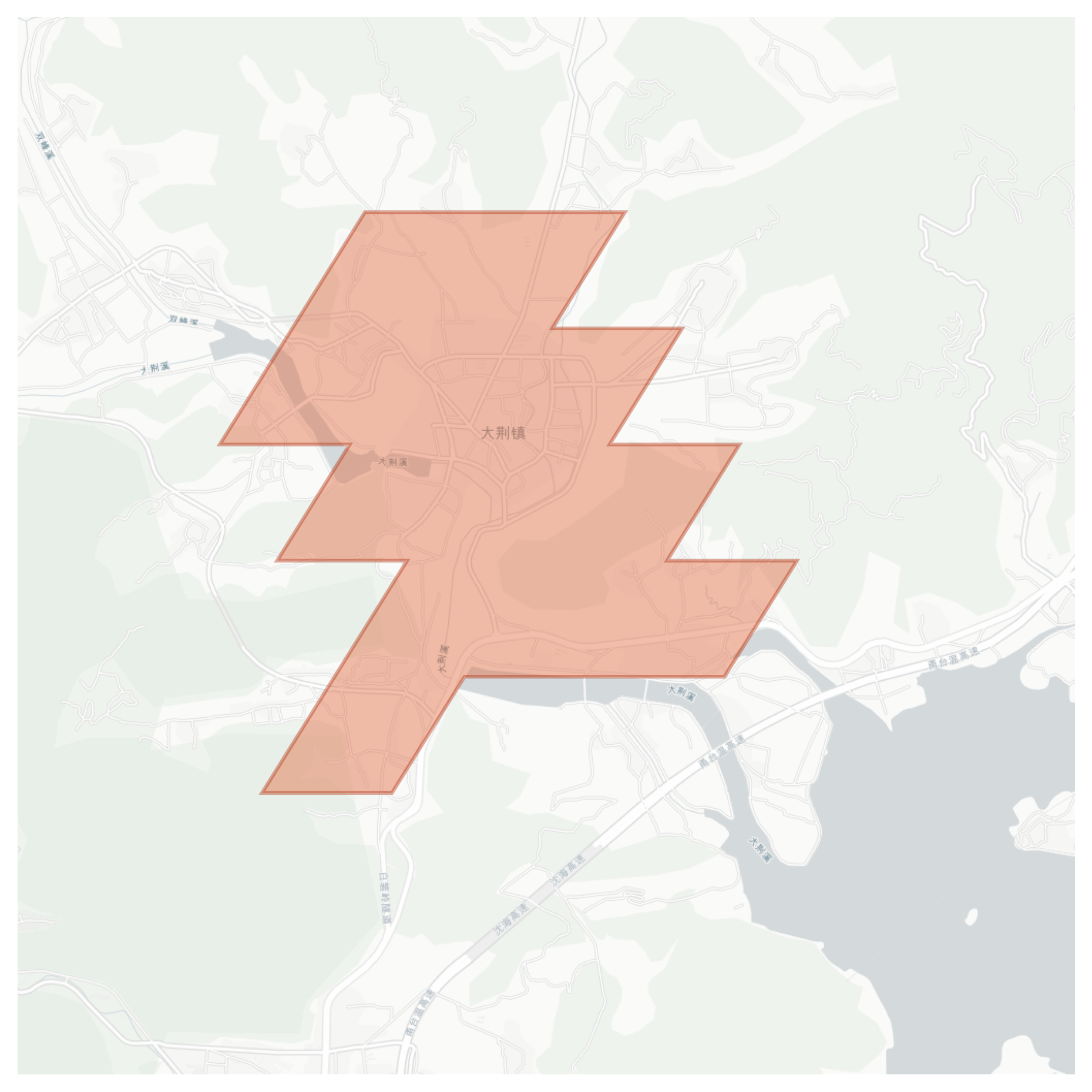 Dajing geographic map