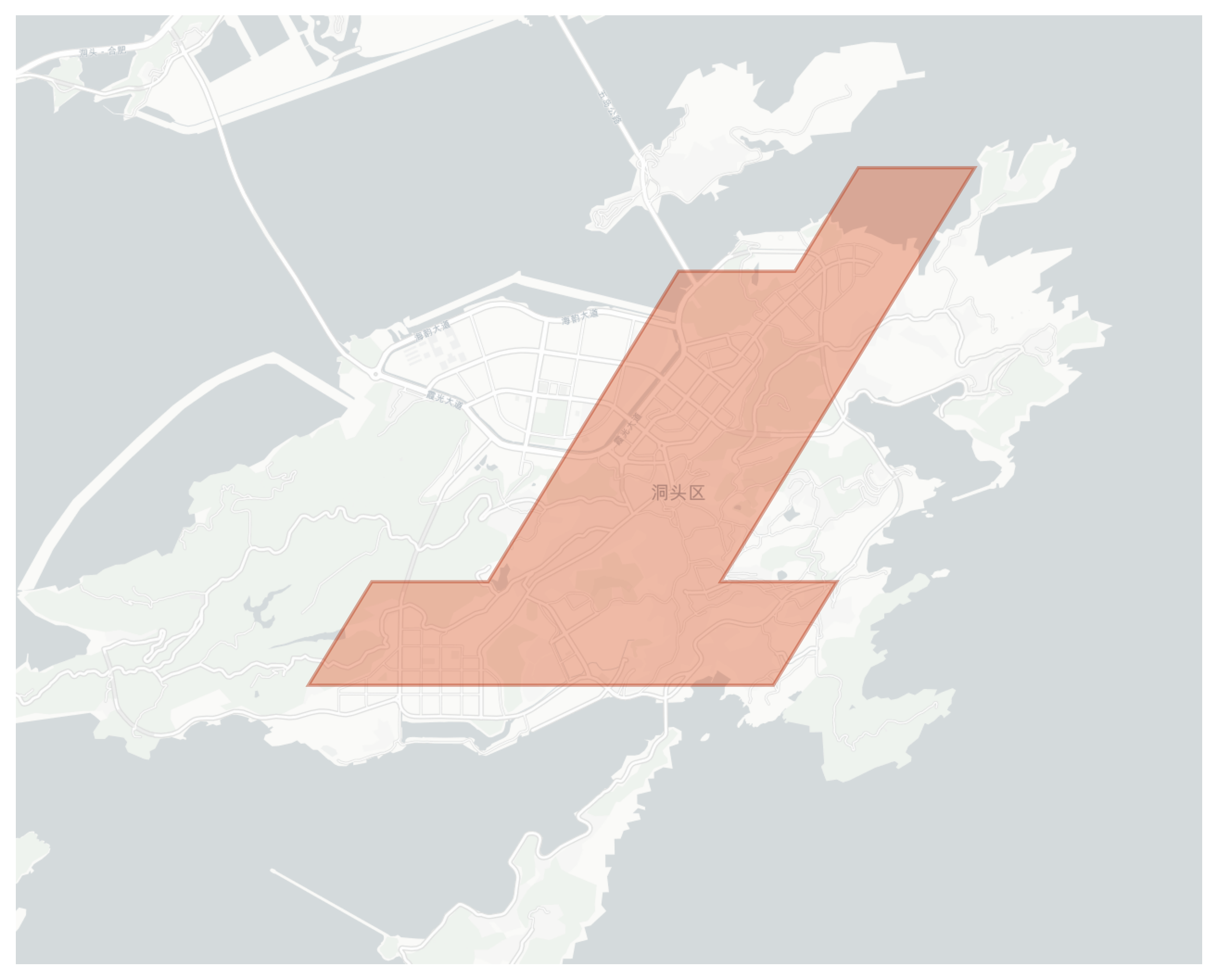 Dongtou geographic map