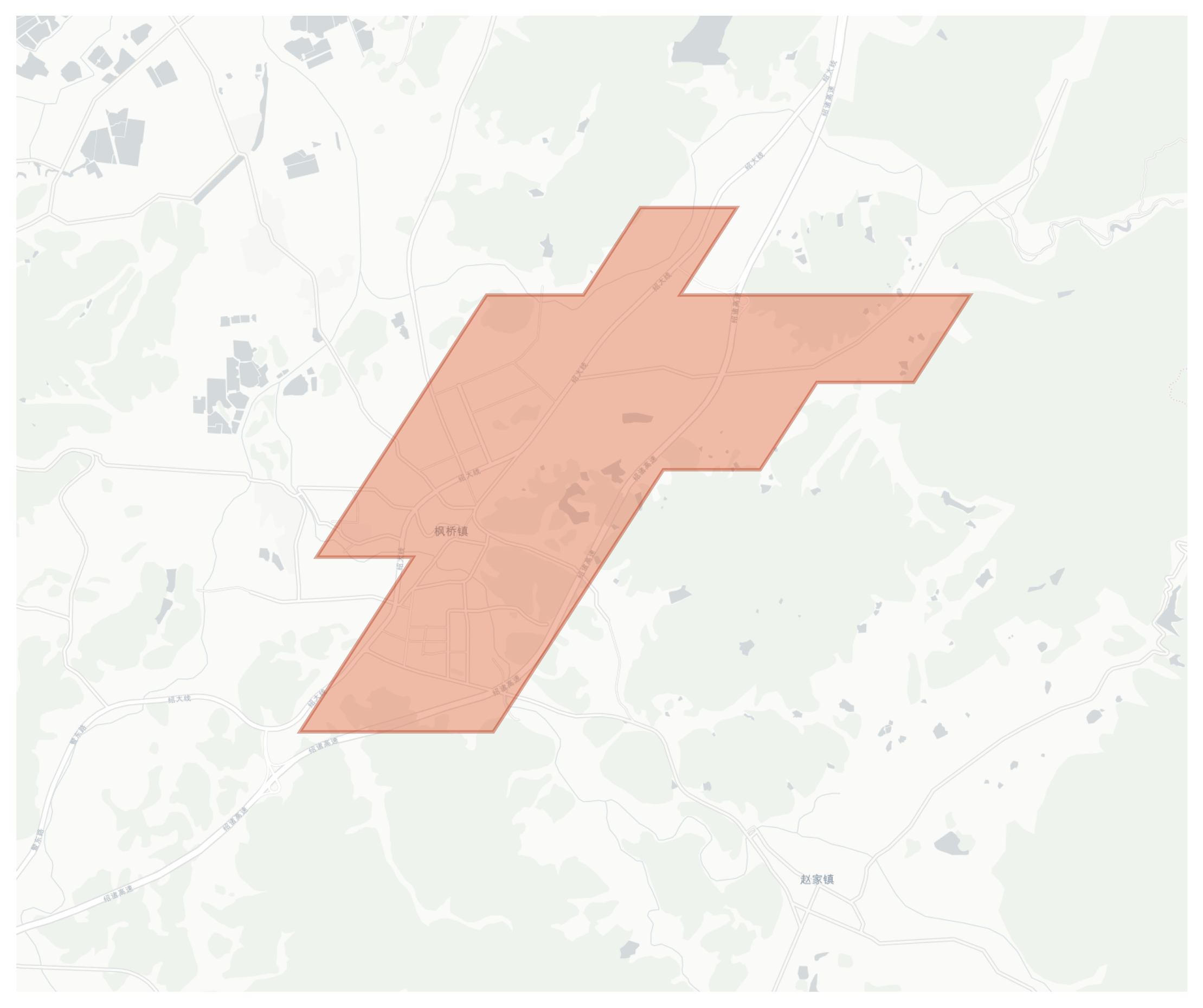 Fengqiao geographic map