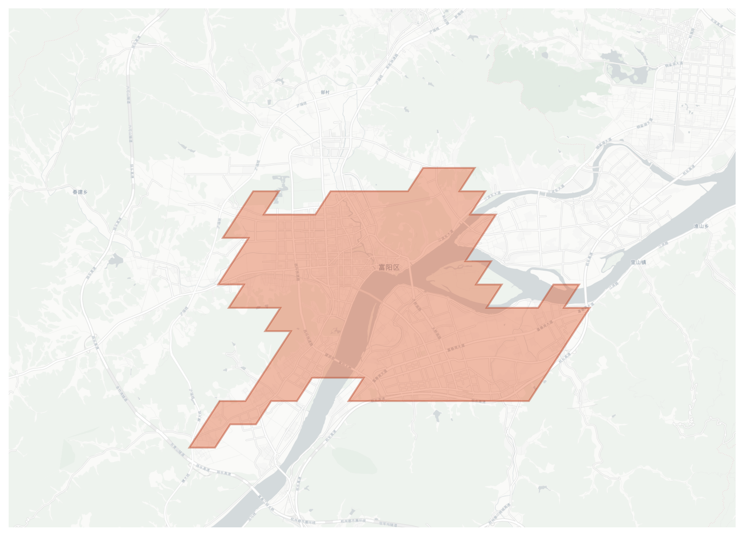 Fuyang geographic map