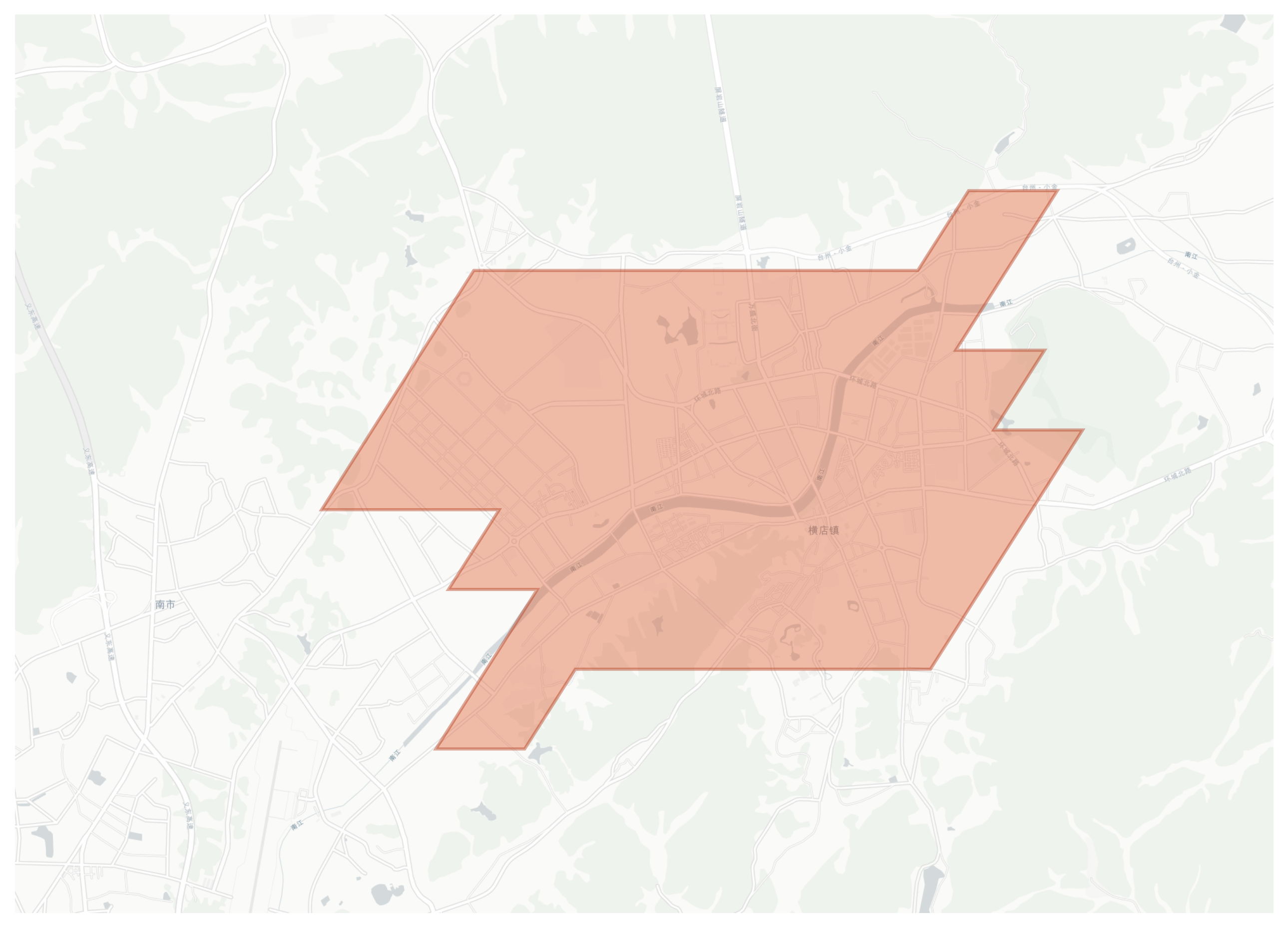 Hengdian geographic map