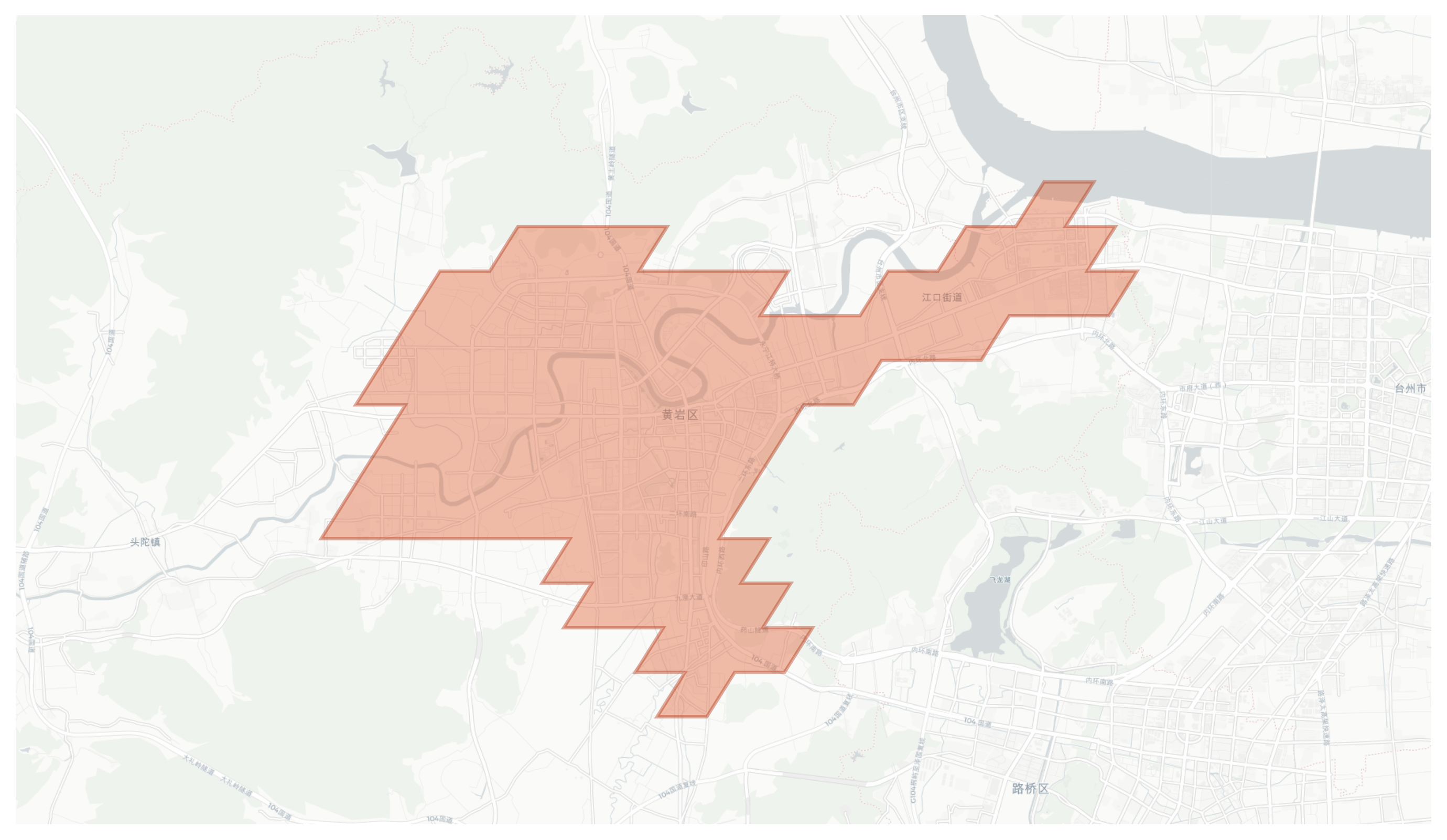 Huangyan District geographic map