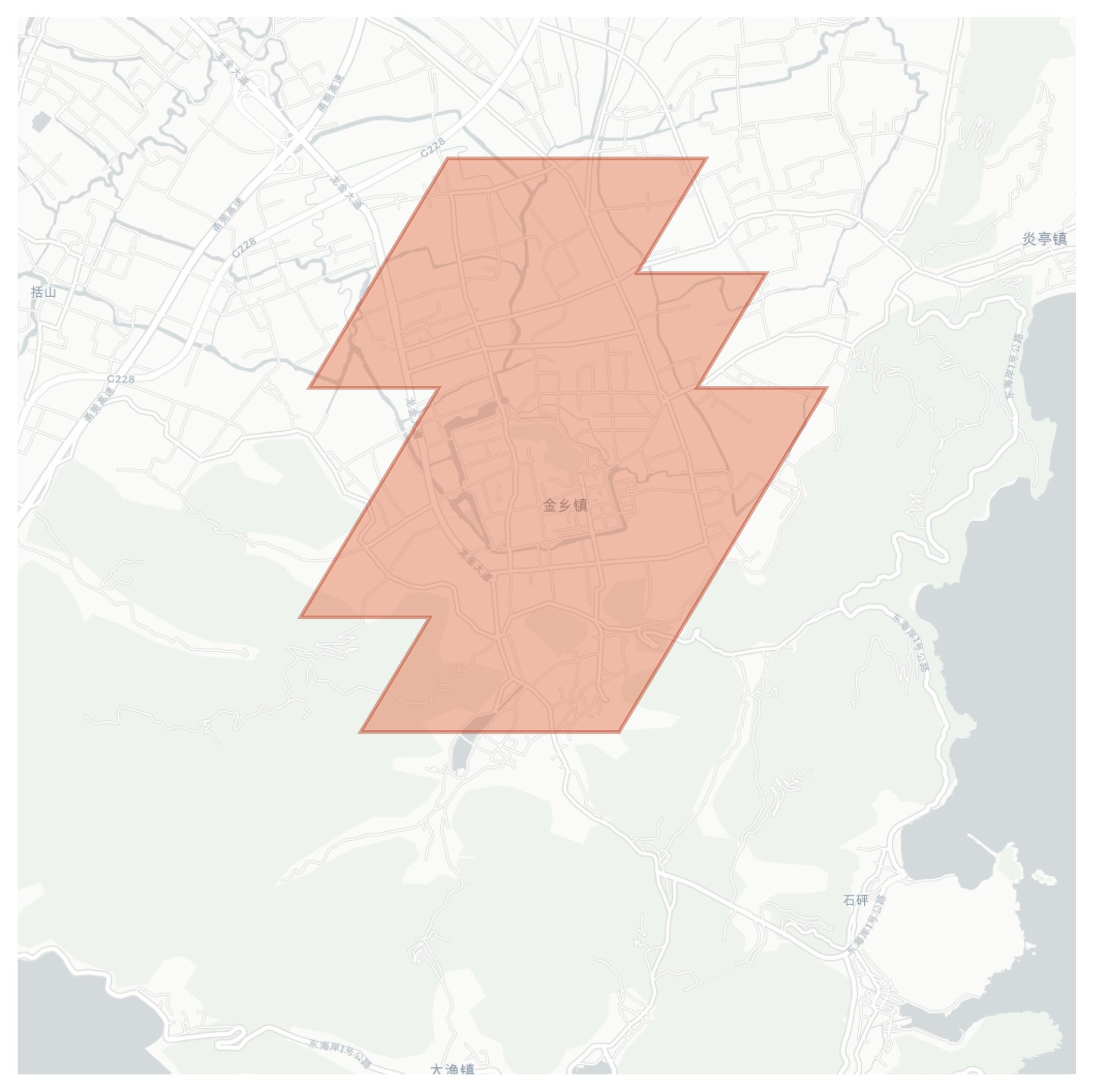 Jinxiang geographic map