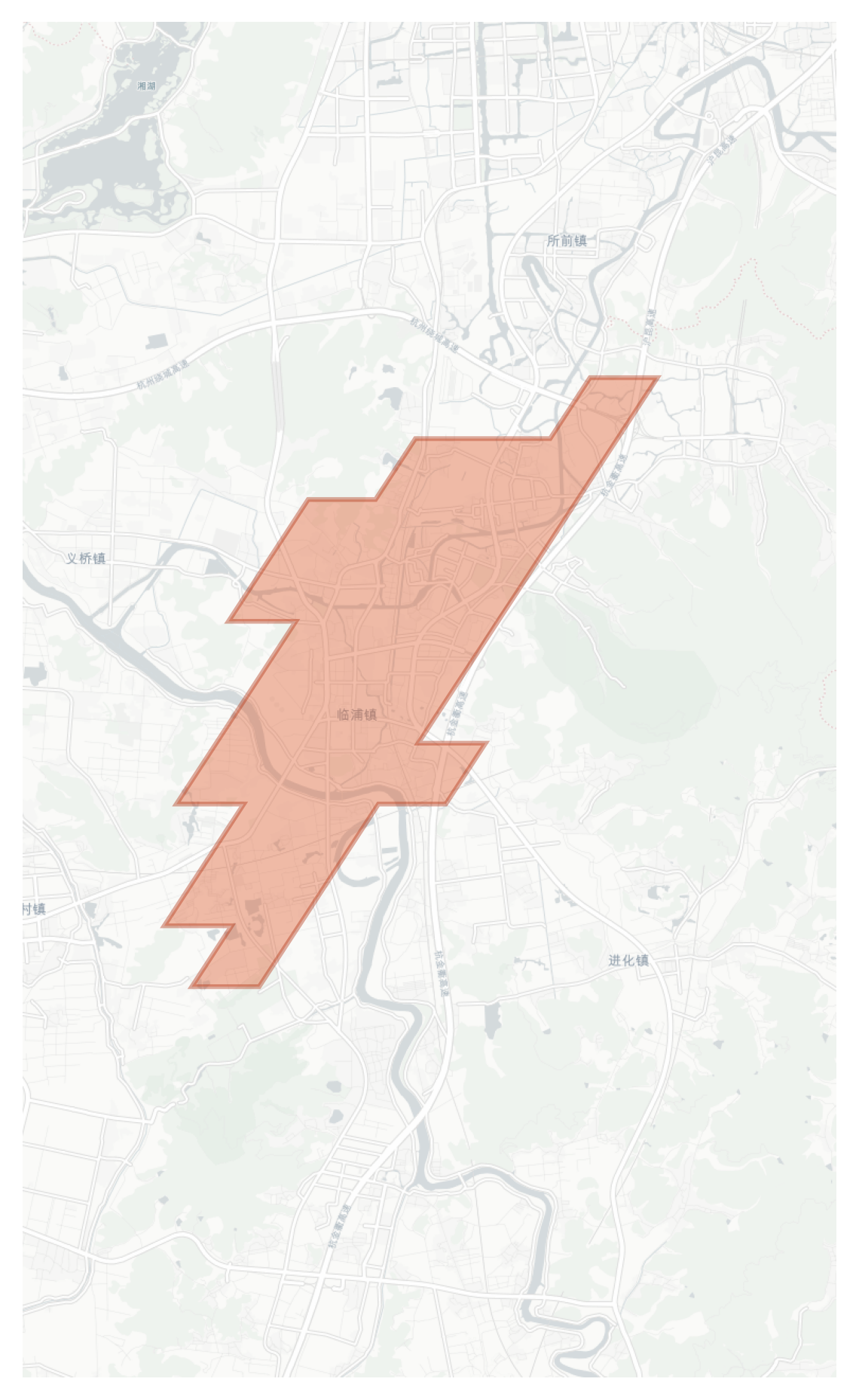 Lingpu geographic map
