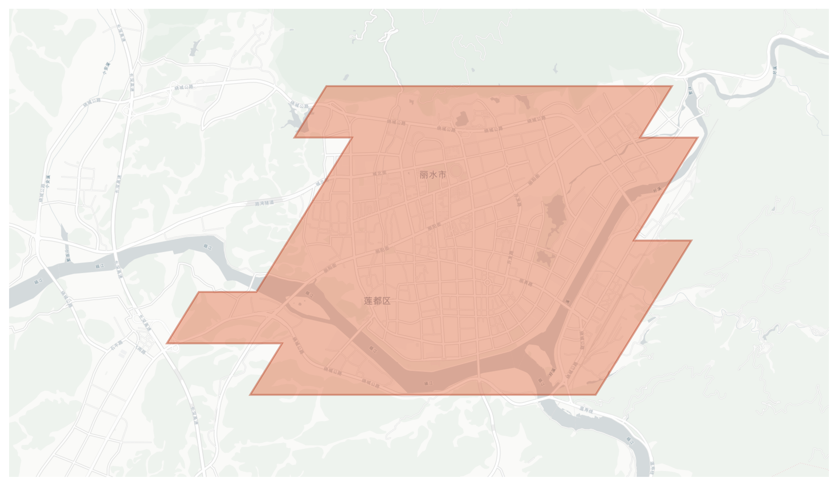 Lishui geographic map