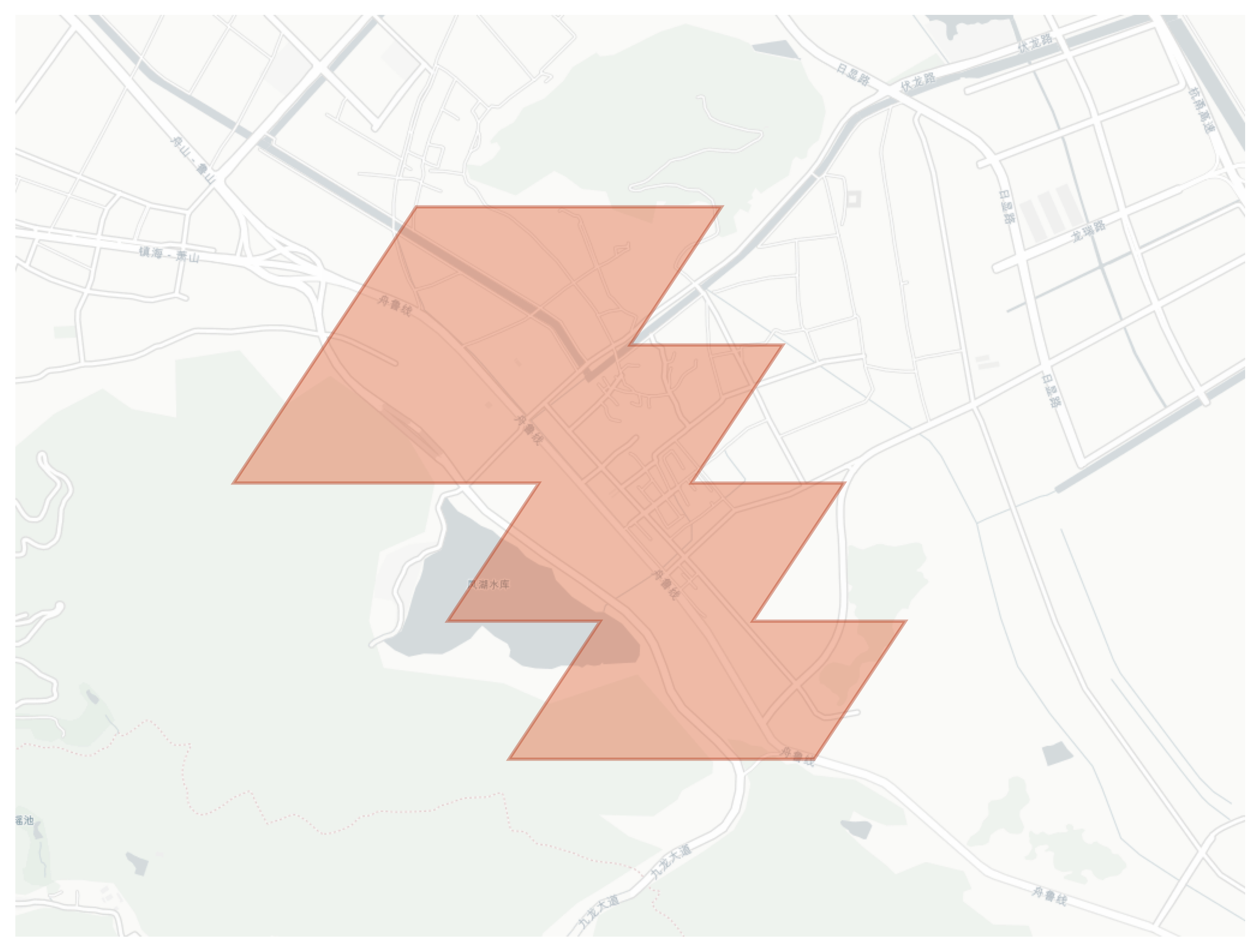 龙山镇 geographic map
