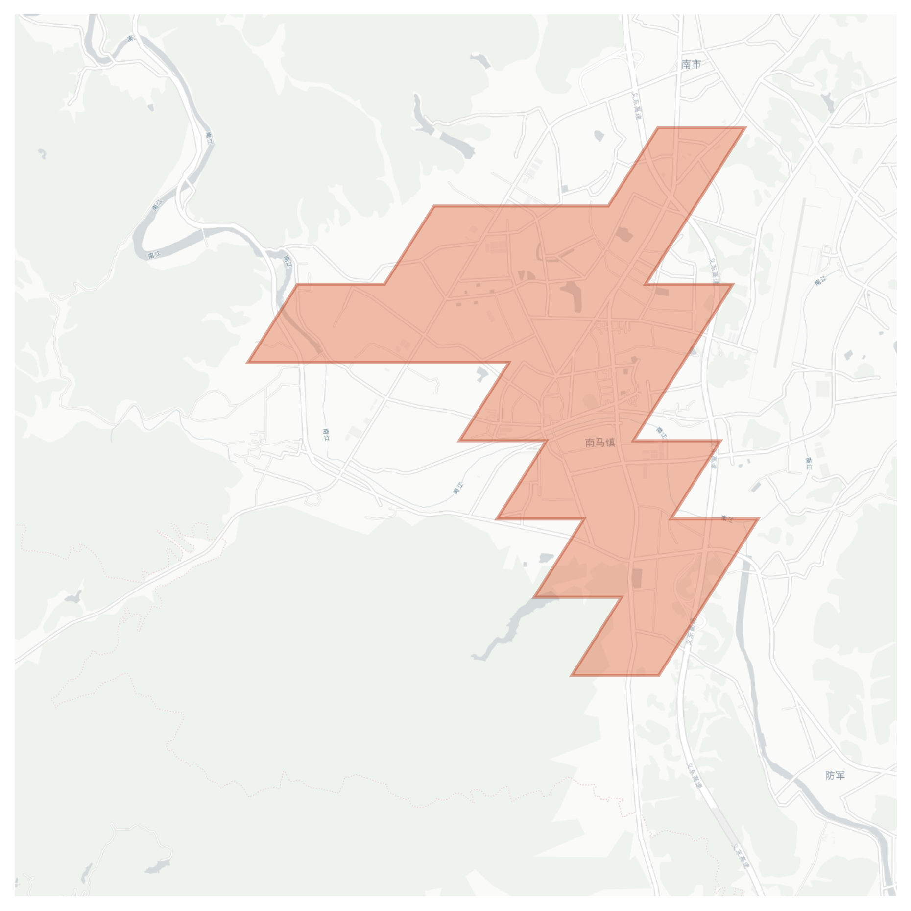 Nanma geographic map
